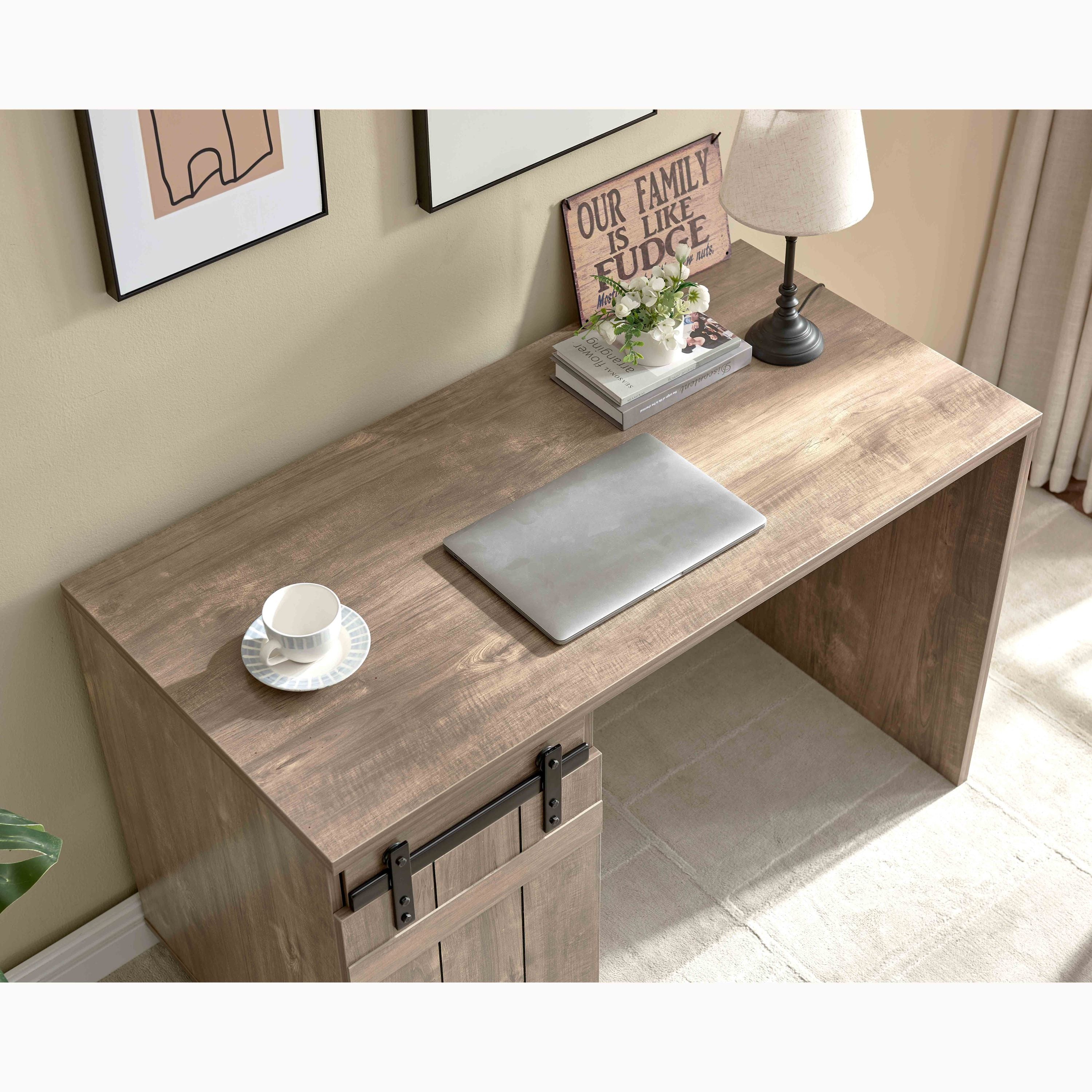 Home Office Desk Hazelnut - Best Buy Furniture