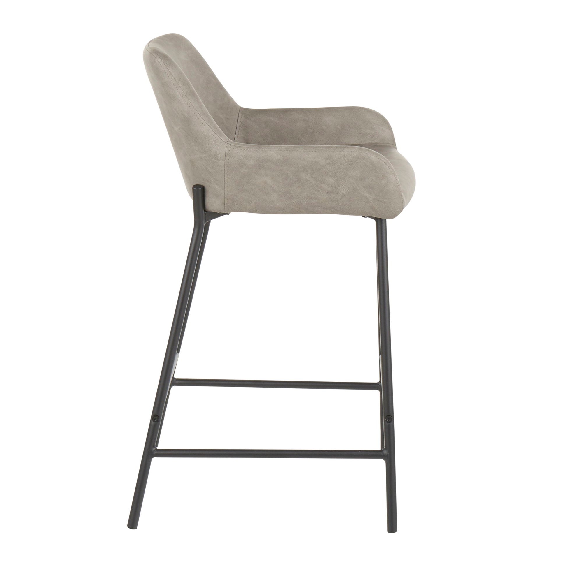 Daniella - Industrial Fixed Height Counter Stool (Set of 2) - Best Buy Furniture