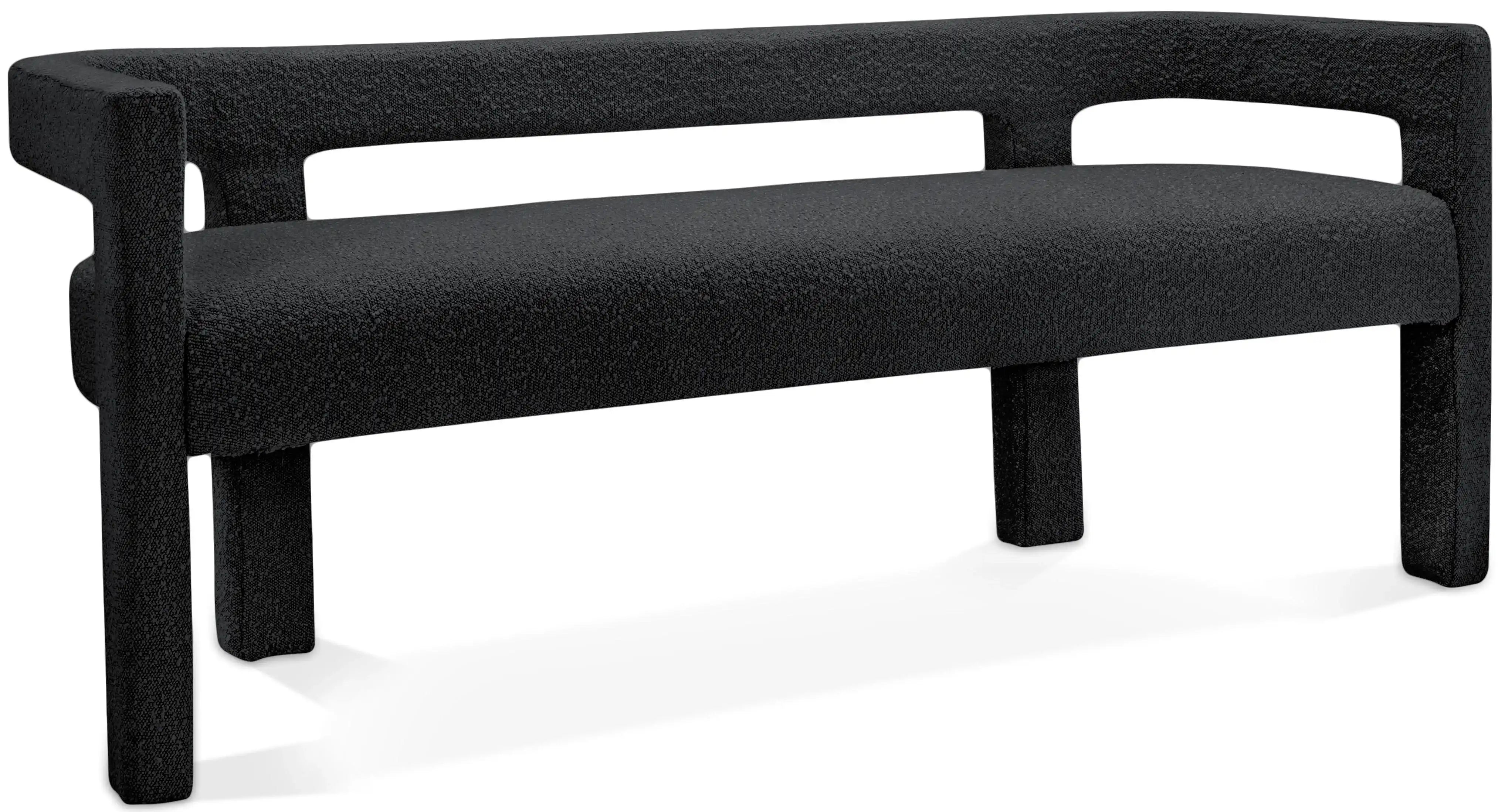 Athena - Boucle Fabric Bench - Best Buy Furniture