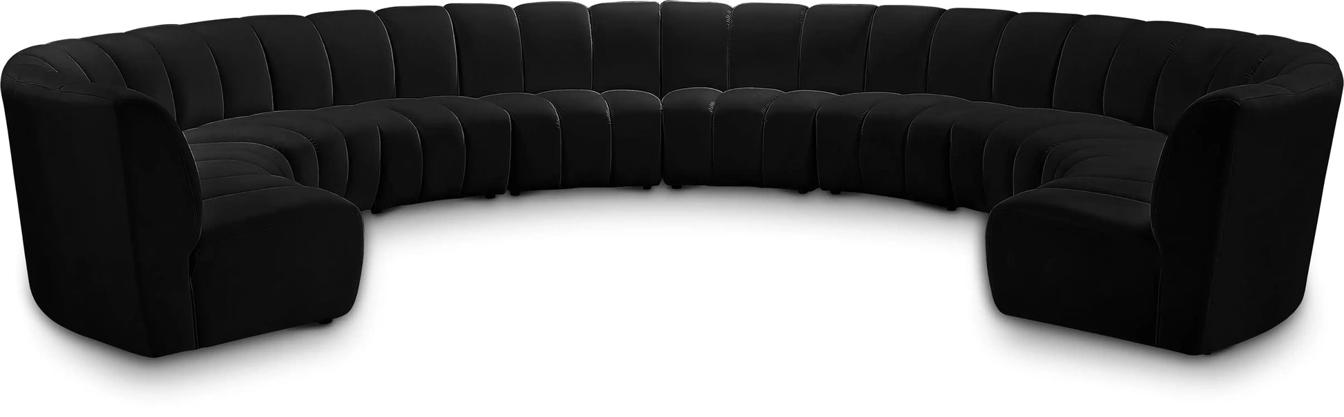 Infinity - 10 Piece Velvet Modular Sectional - Best Buy Furniture