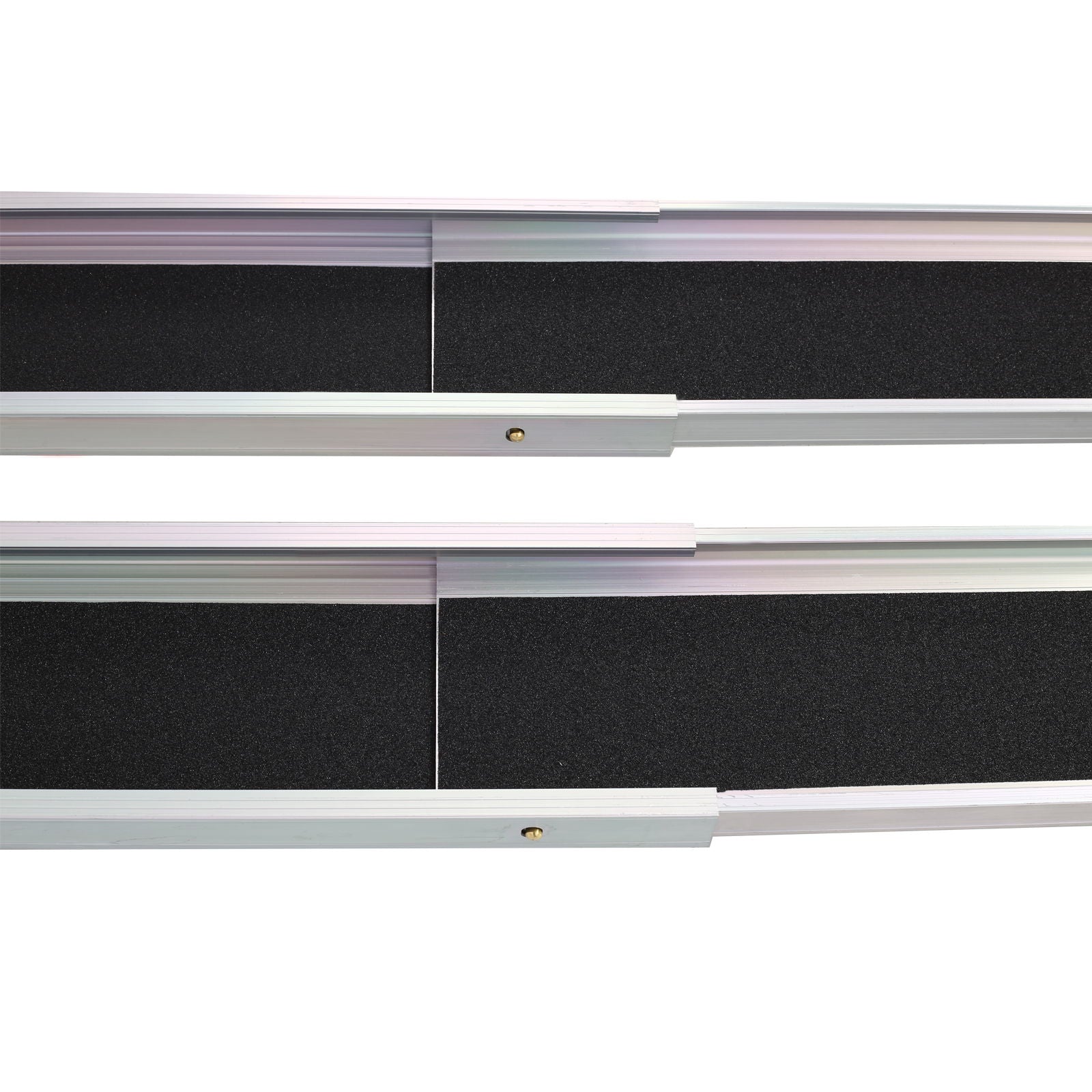 Premium Adjustable Telescoping Wheelchair Track Ramps Aluminium - Silver - Best Buy Furniture