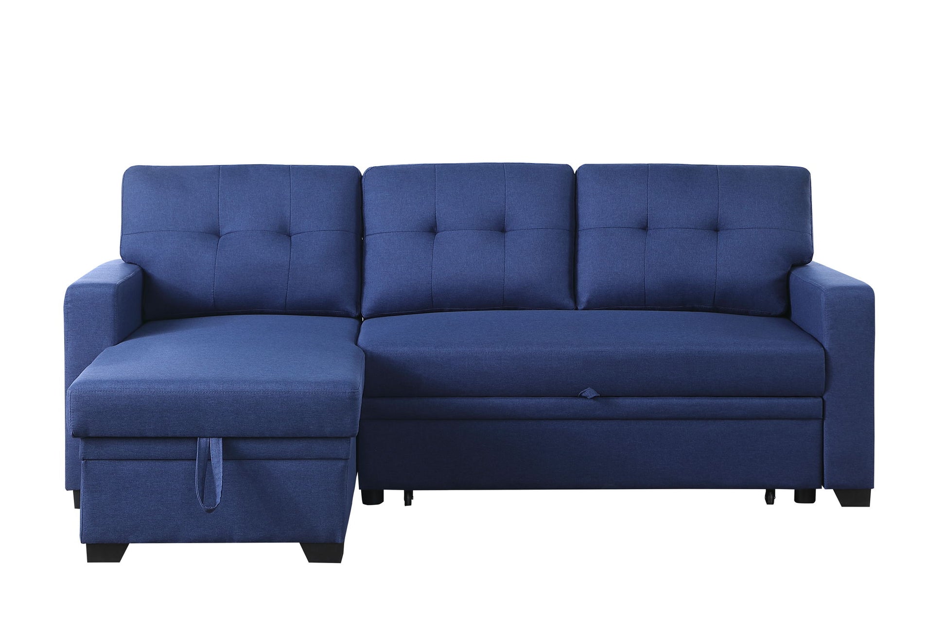 Upholstered Pull Out Sectional Sofa With Chaise - Best Buy Furniture