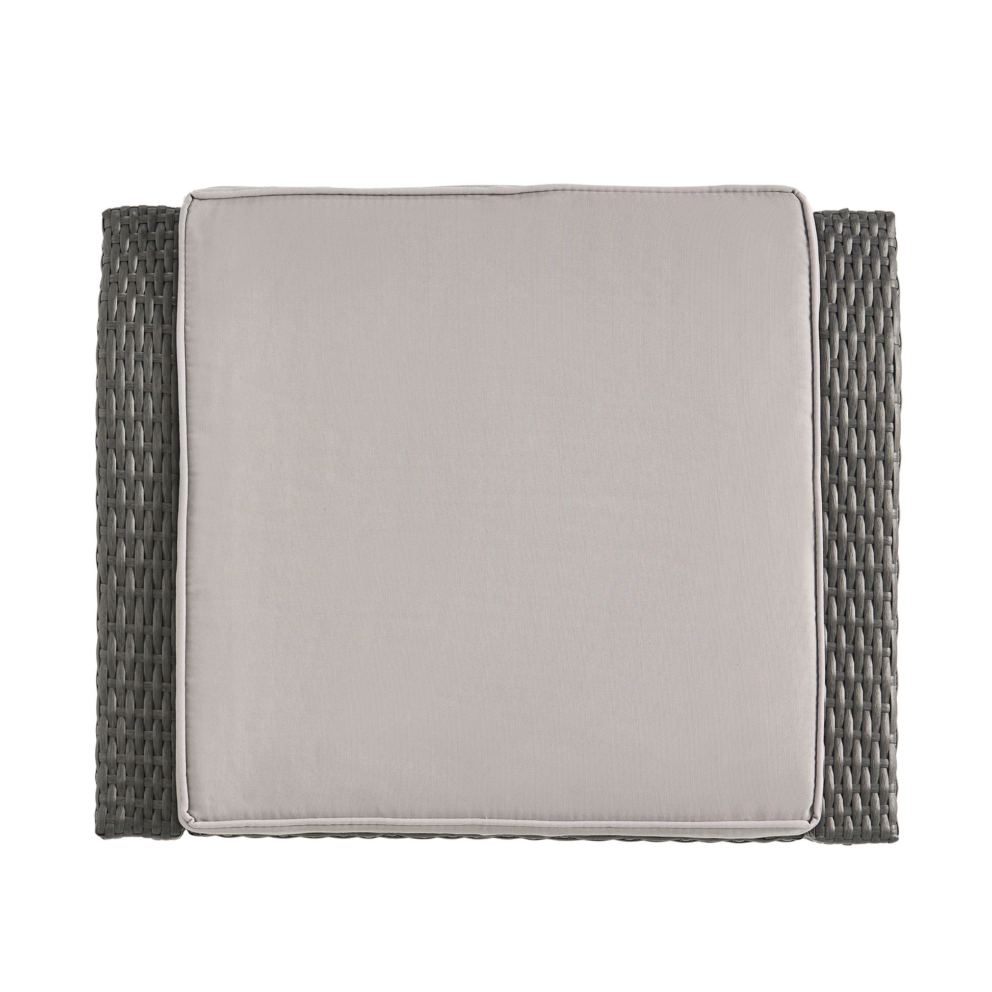 Honolulu - Modern Chat Set of 5 With Wicker - Gray / Silver - Best Buy Furniture