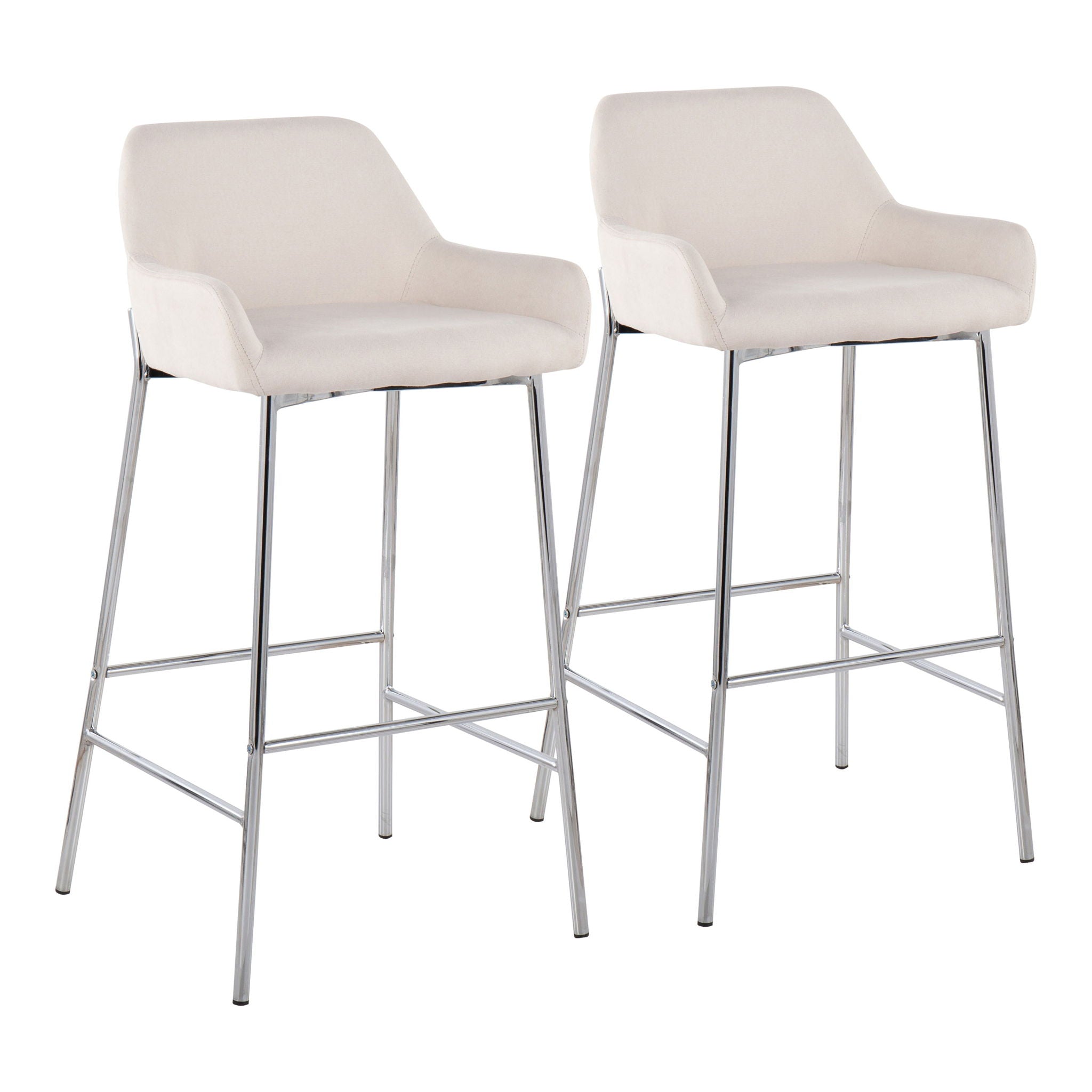 Daniella - Contemporary Fixed Height Bar Stool (Set of 2) - Best Buy Furniture