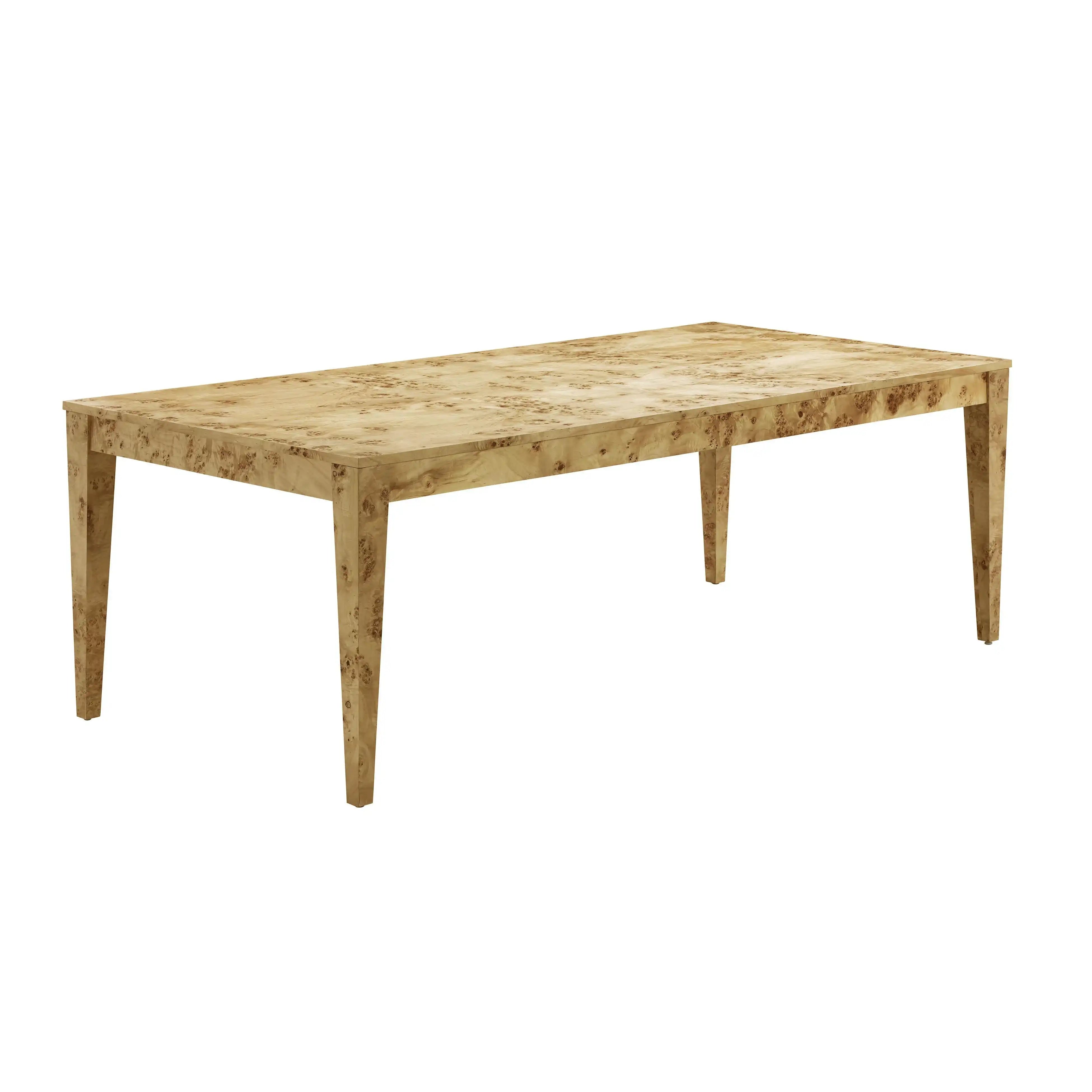 Brandyss - Rectangular Dining Table - Natural Burl - Best Buy Furniture