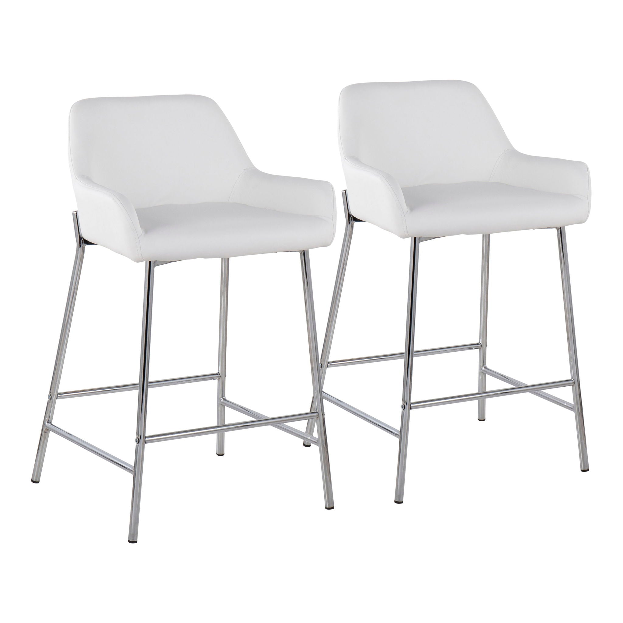 Daniella - Stylish Contemporary Fixed Height Counter Stool (Set of 2) - Best Buy Furniture