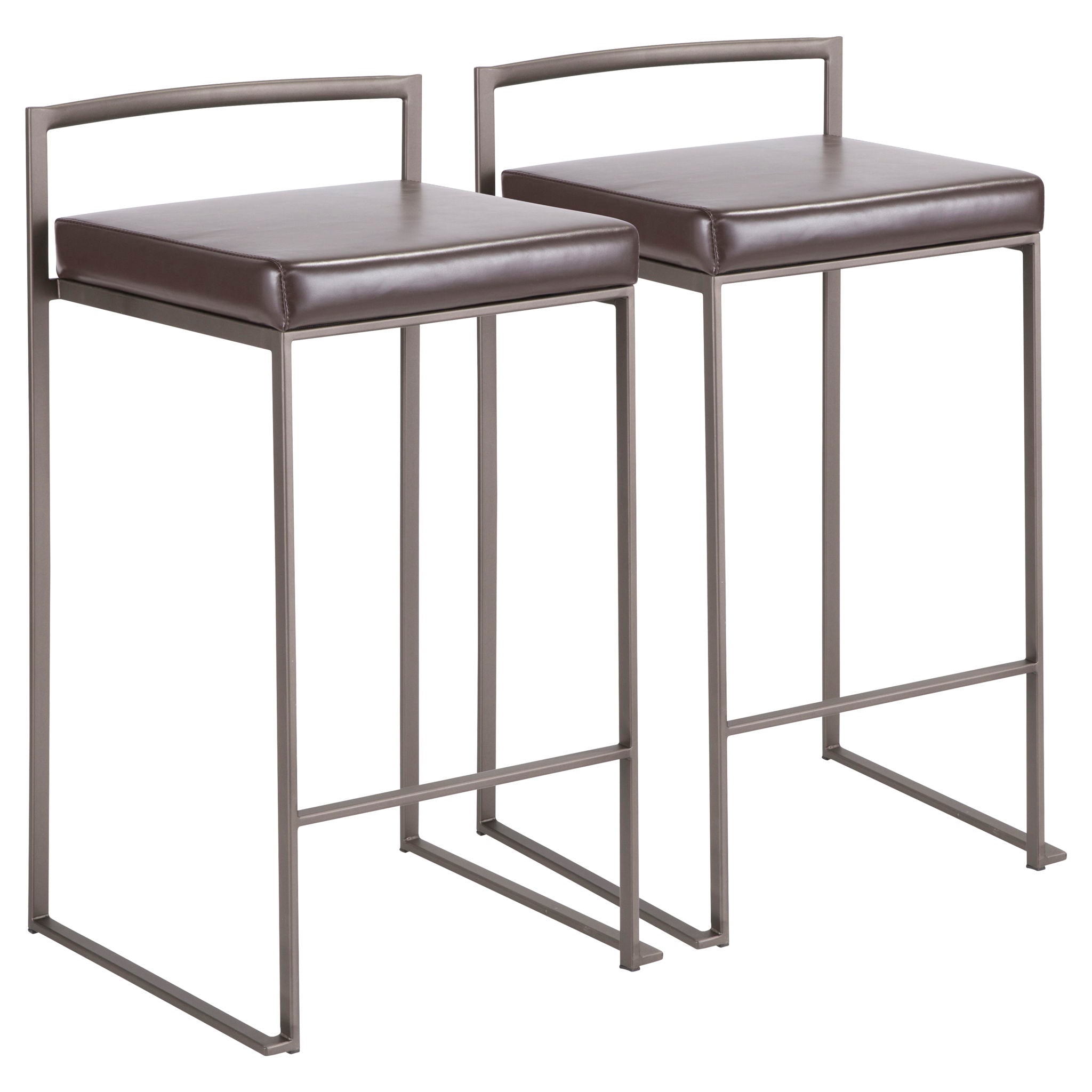 Fuji - Industrial Stackable Counter Stool Elegant Design - Best Buy Furniture