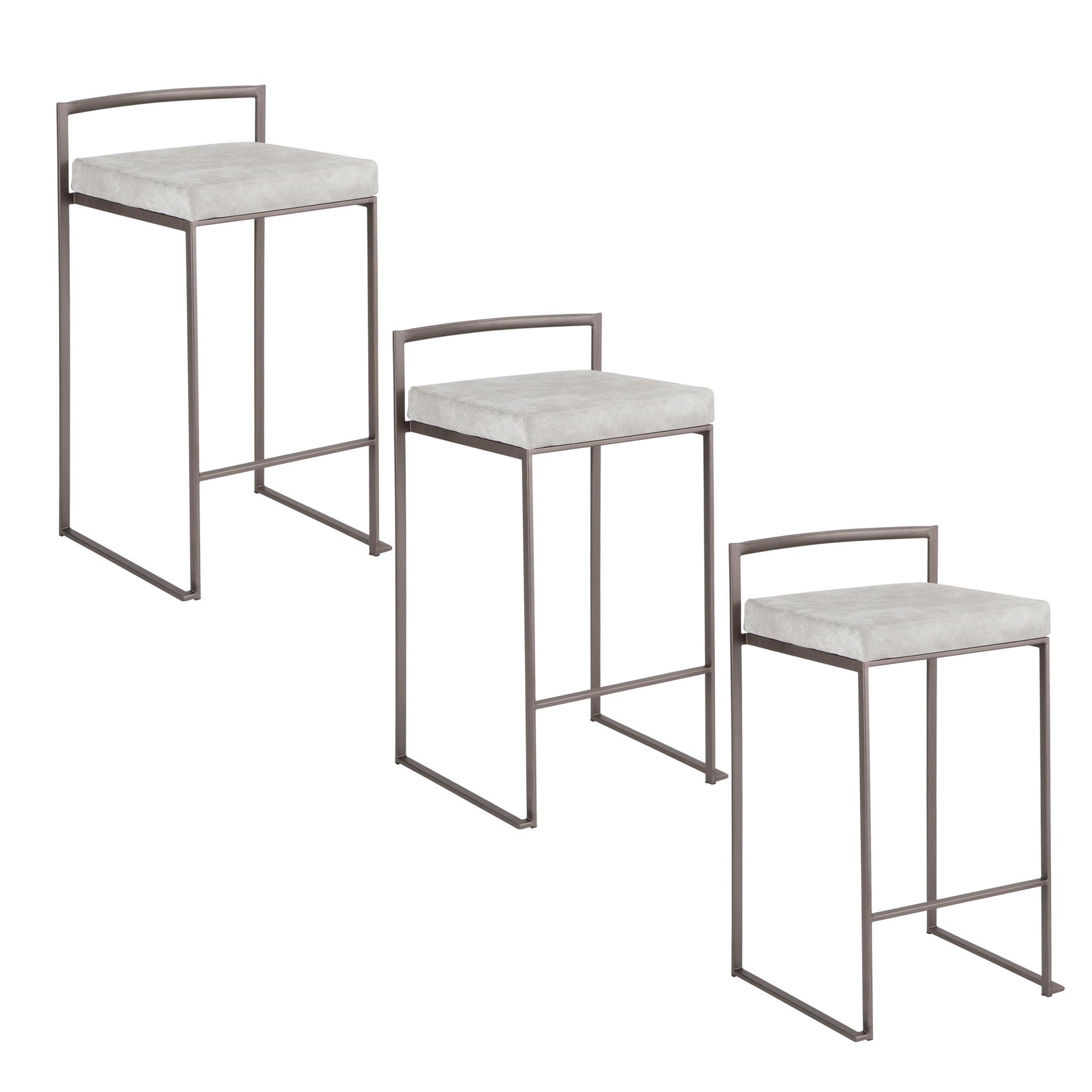 Fuji - Industrial Stackable Counter Stool Elegant Design - Best Buy Furniture
