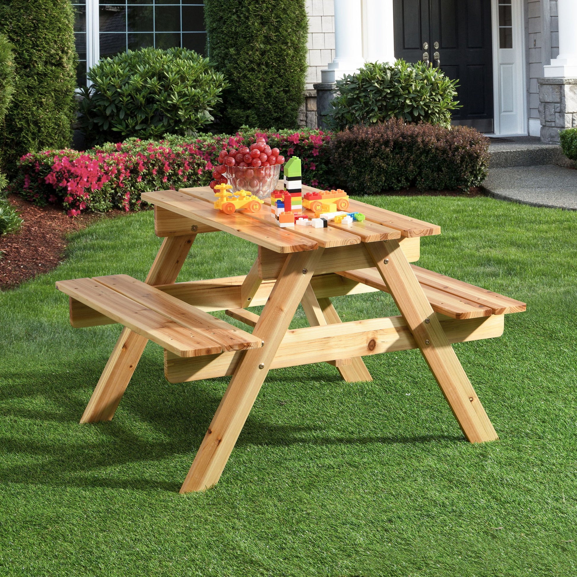 Durable Solid Wood Children's Dining Table And Chairs Set, Multi-Functional - Best Buy Furniture
