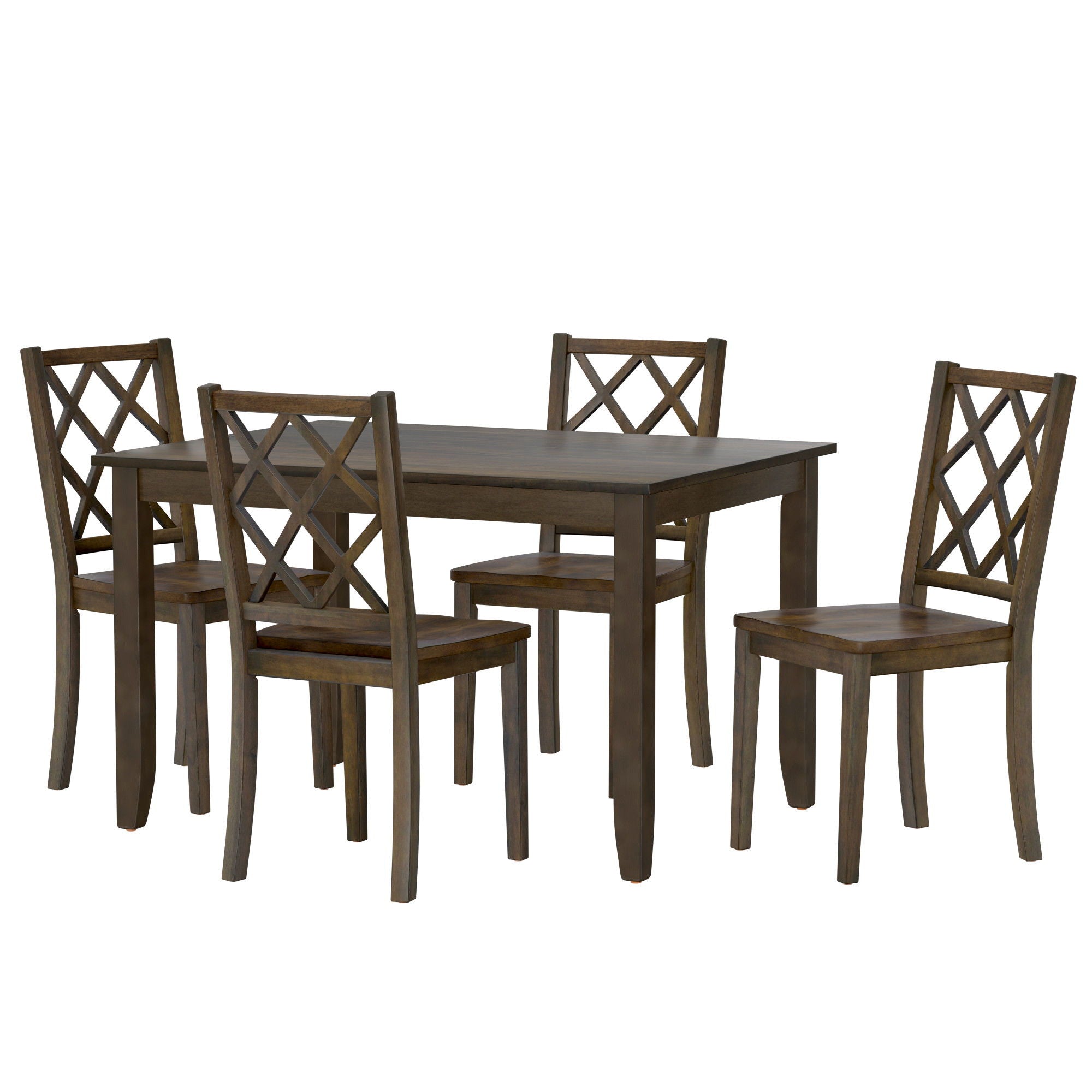 Velvety - 5 Piece Dining Table Set - Brown - Best Buy Furniture