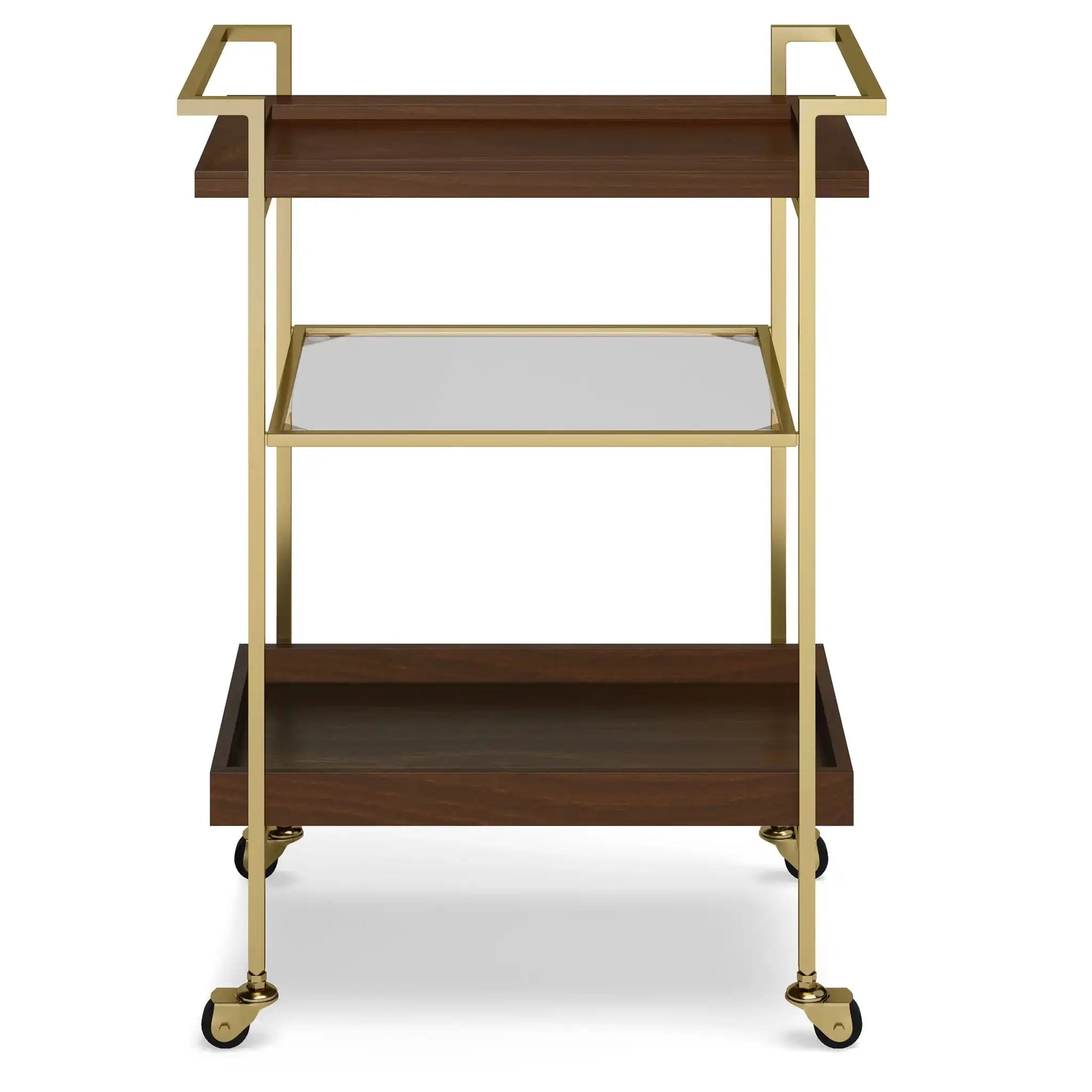 Jace - Bar Cart - Cognac - Best Buy Furniture