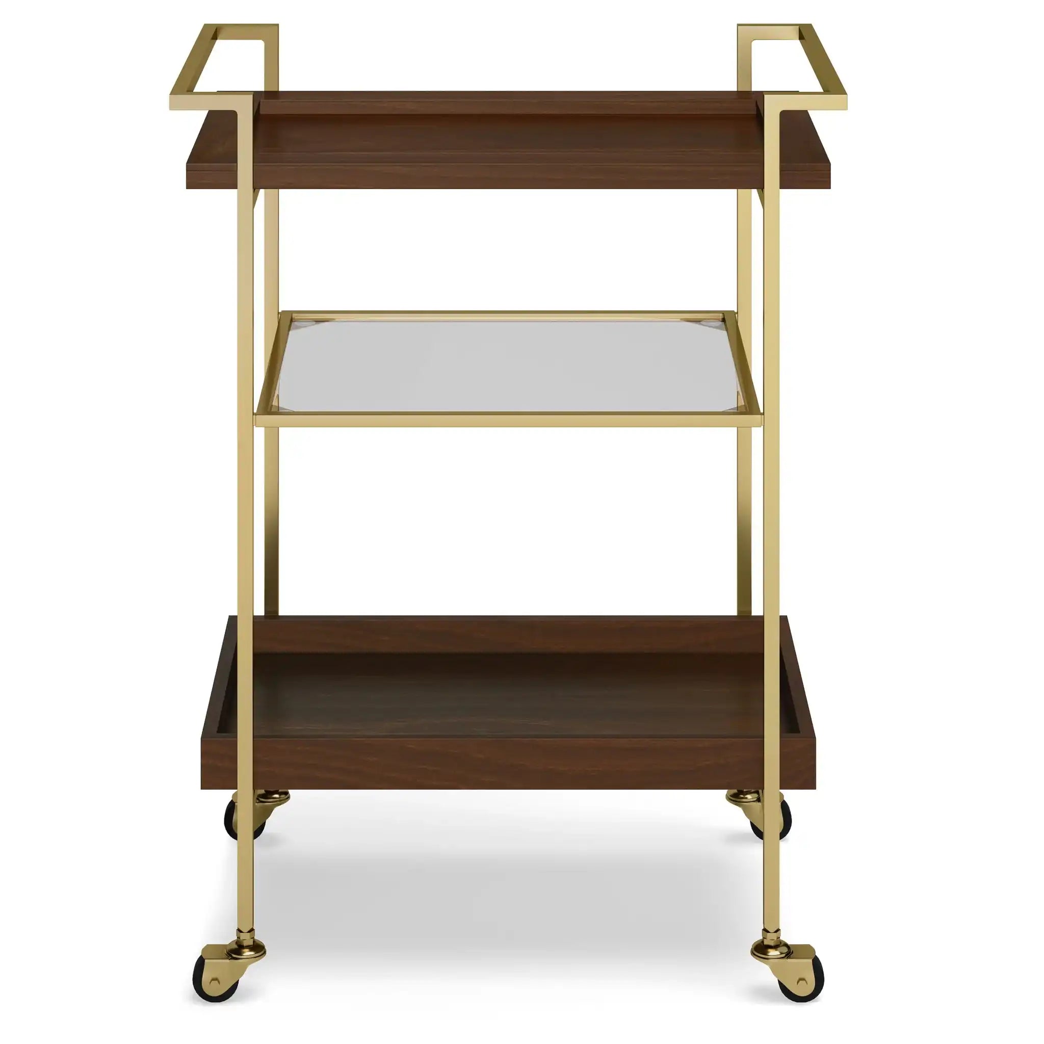 Jace - Bar Cart - Cognac - Best Buy Furniture