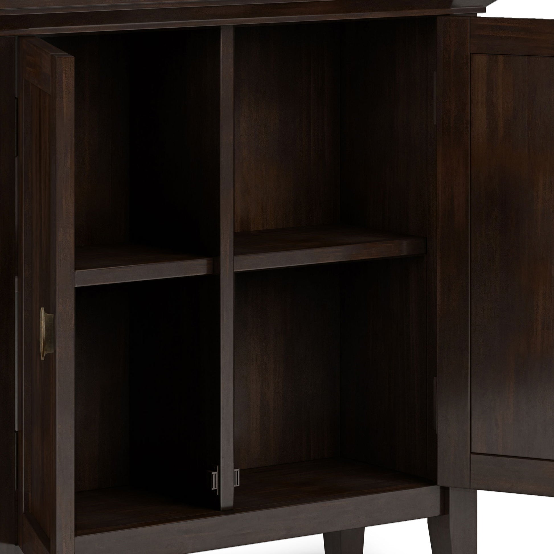 Redmond - Low Storage Cabinet - Brunette Brown - Best Buy Furniture