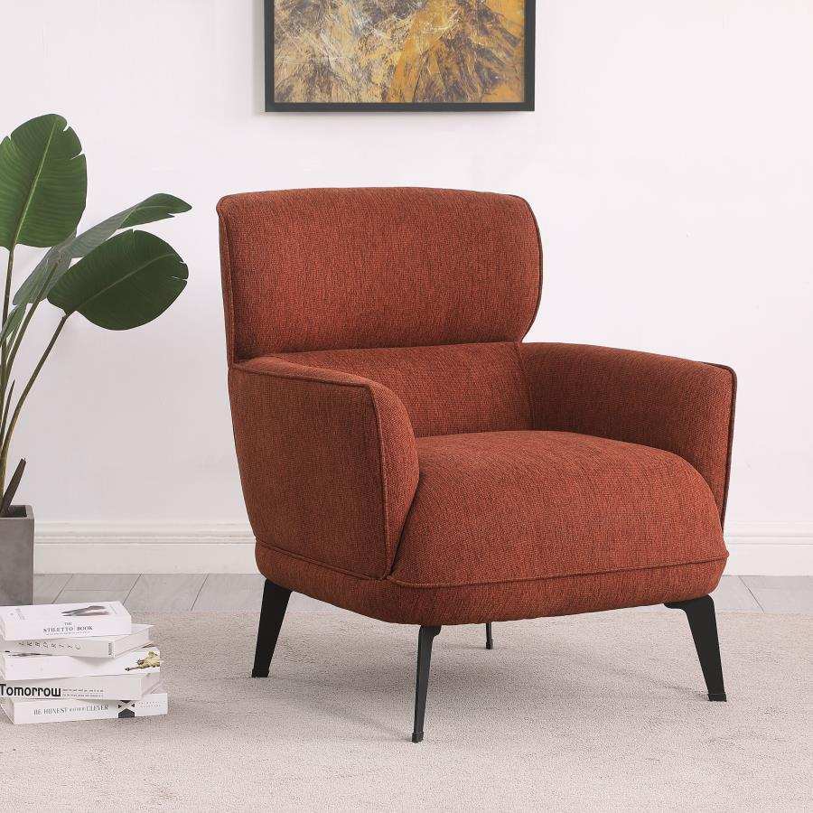 Andrea - Upholstered Crecent Arm Accent Chair - Best Buy Furniture