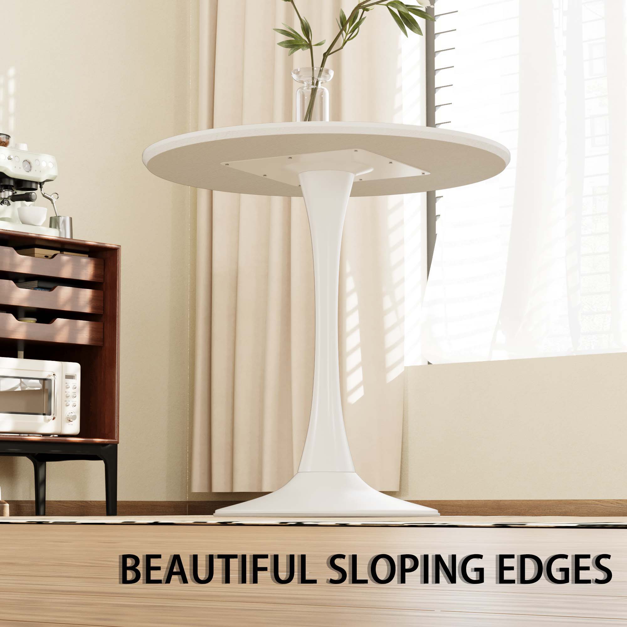 Round Dining Table Set With Tulip Design And 2 Chairs - Best Buy Furniture