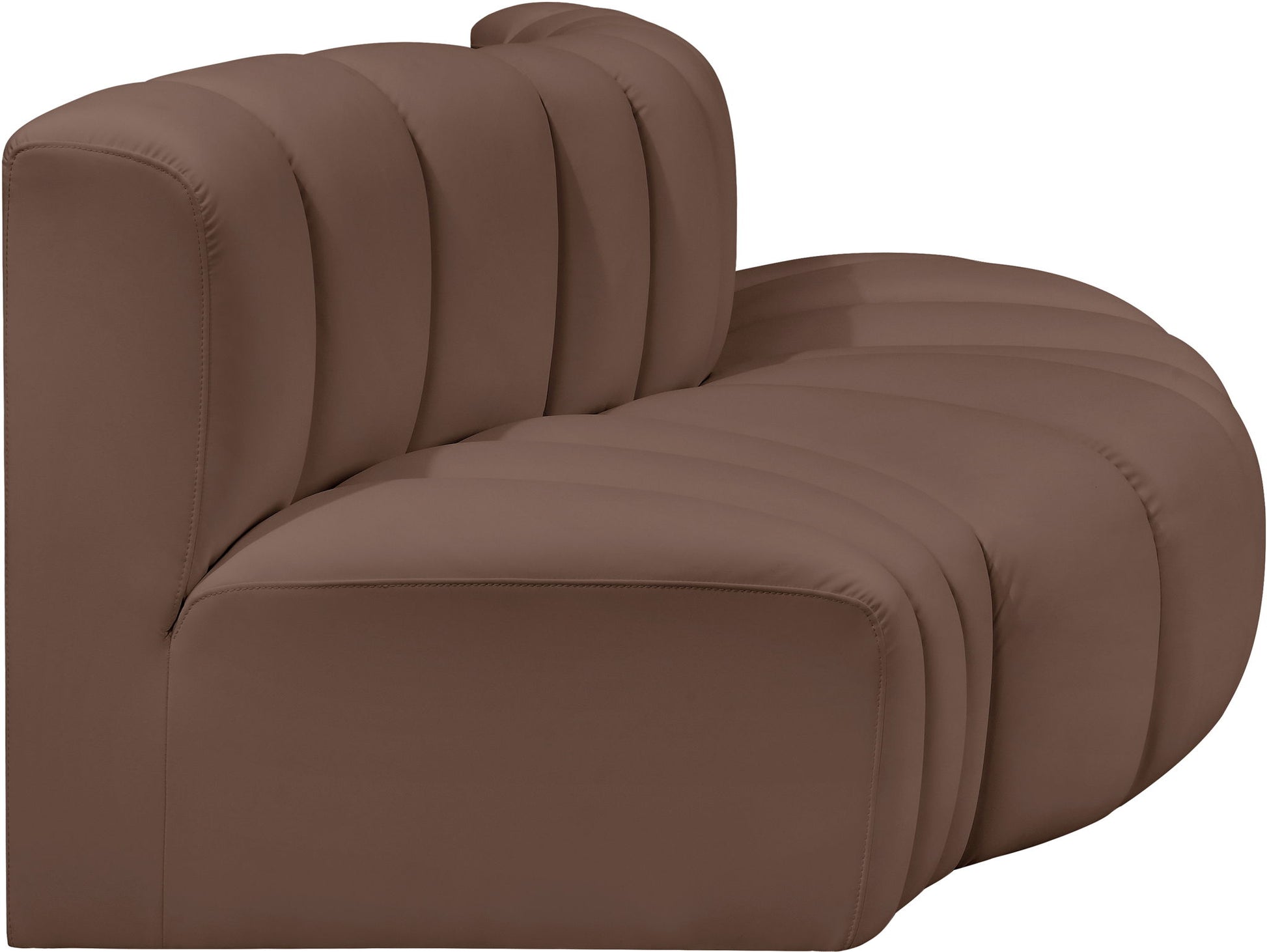 Arc - Faux Leather 3 Piece Modular Sofa - Best Buy Furniture