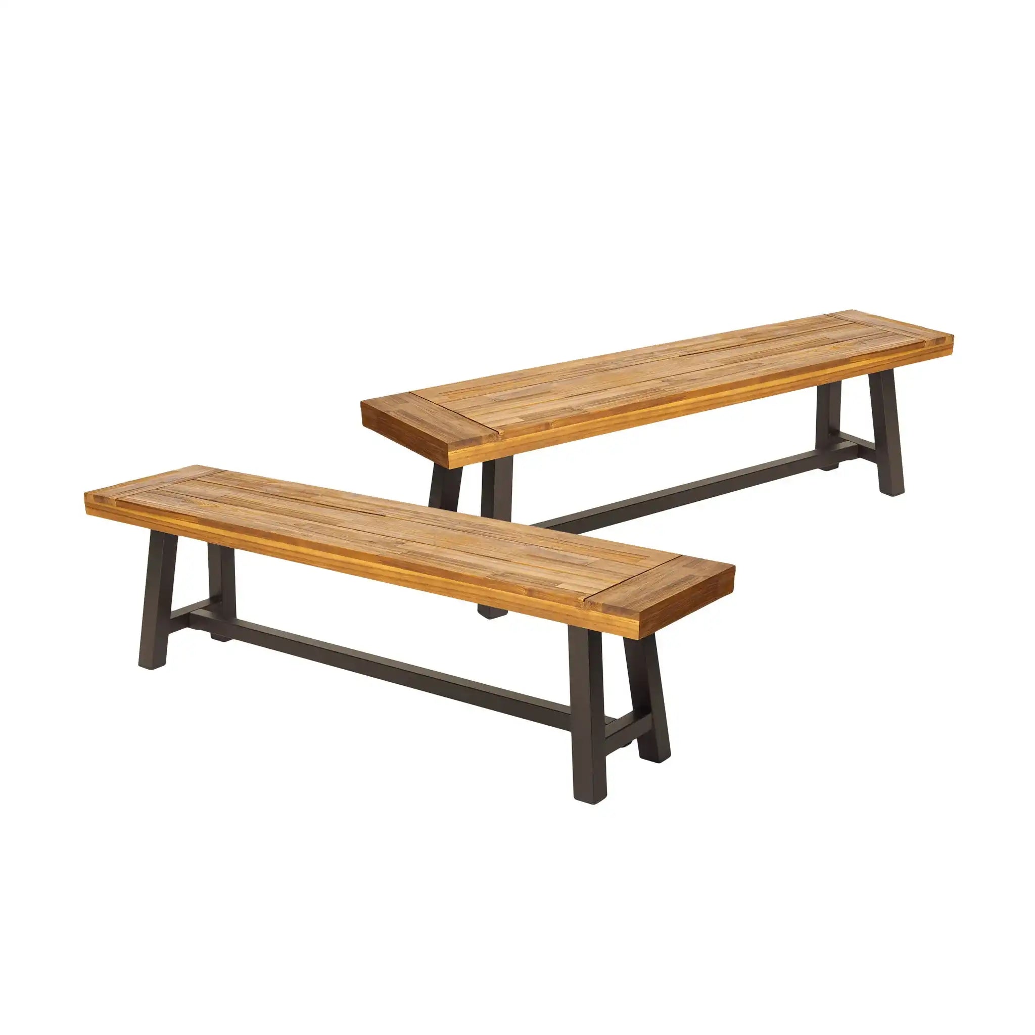 Tranquilizer - Outdoor Acacia Wood Bench With Slat Panel Design - Best Buy Furniture