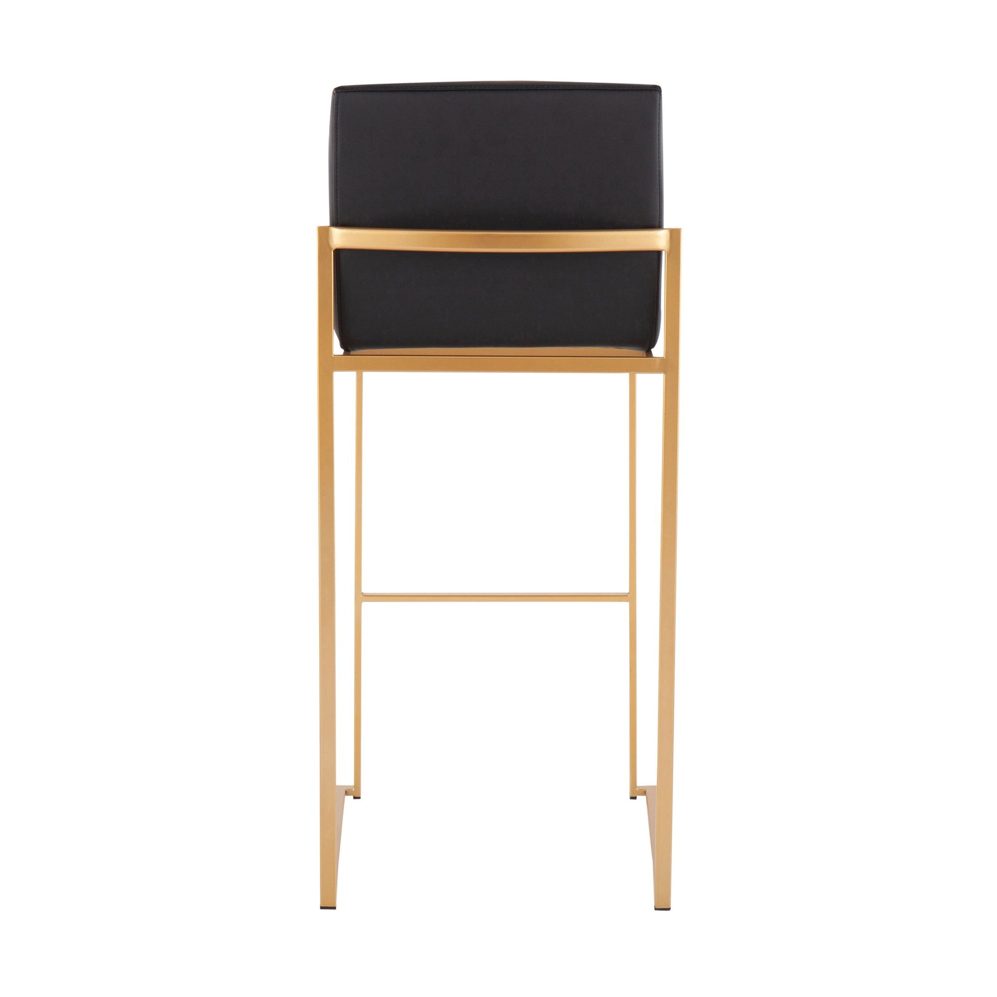 Fuji - Contemporary Design High Back Barstool (Set of 2) - Best Buy Furniture