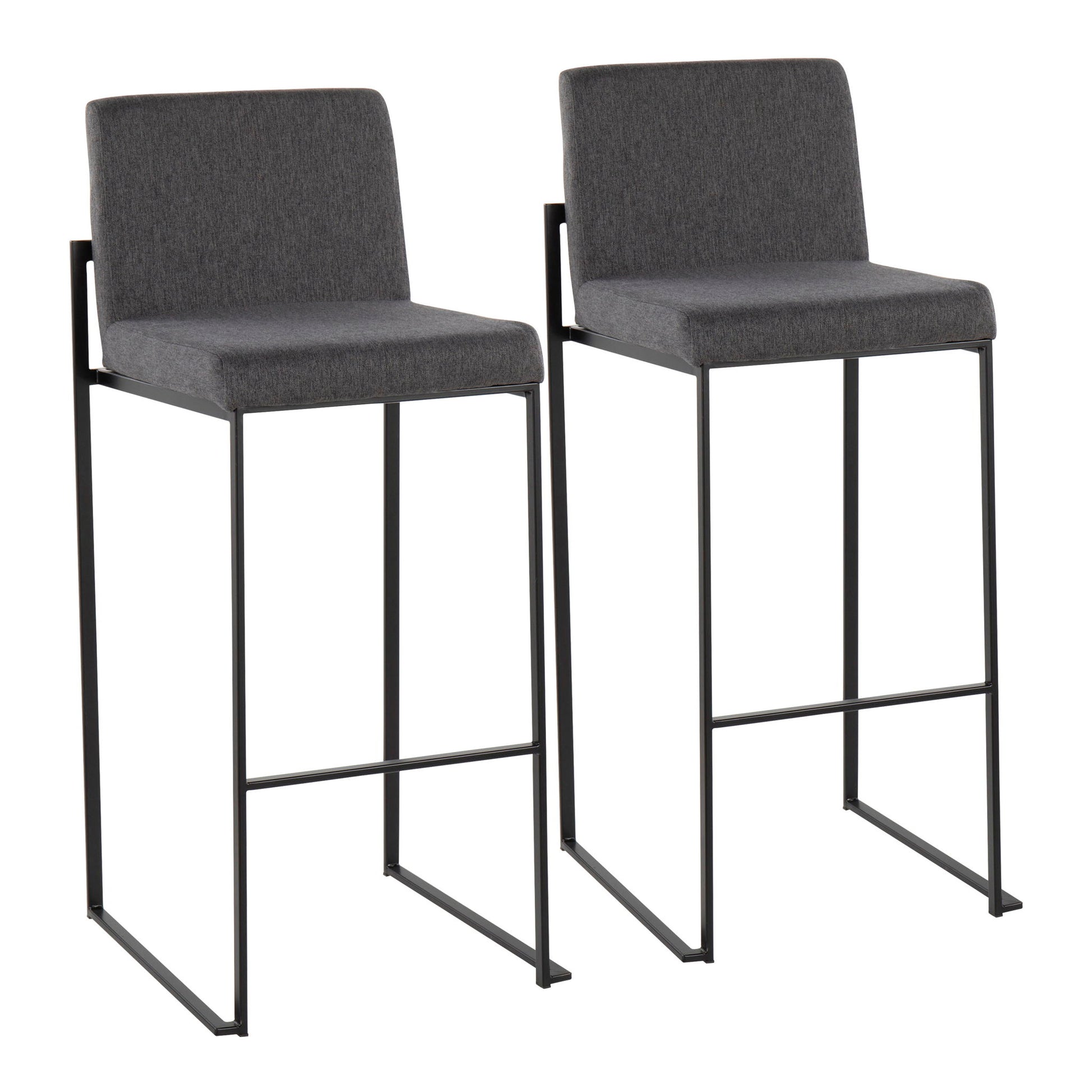 Fuji - Contemporary High Back Barstool Elegant Design - Best Buy Furniture