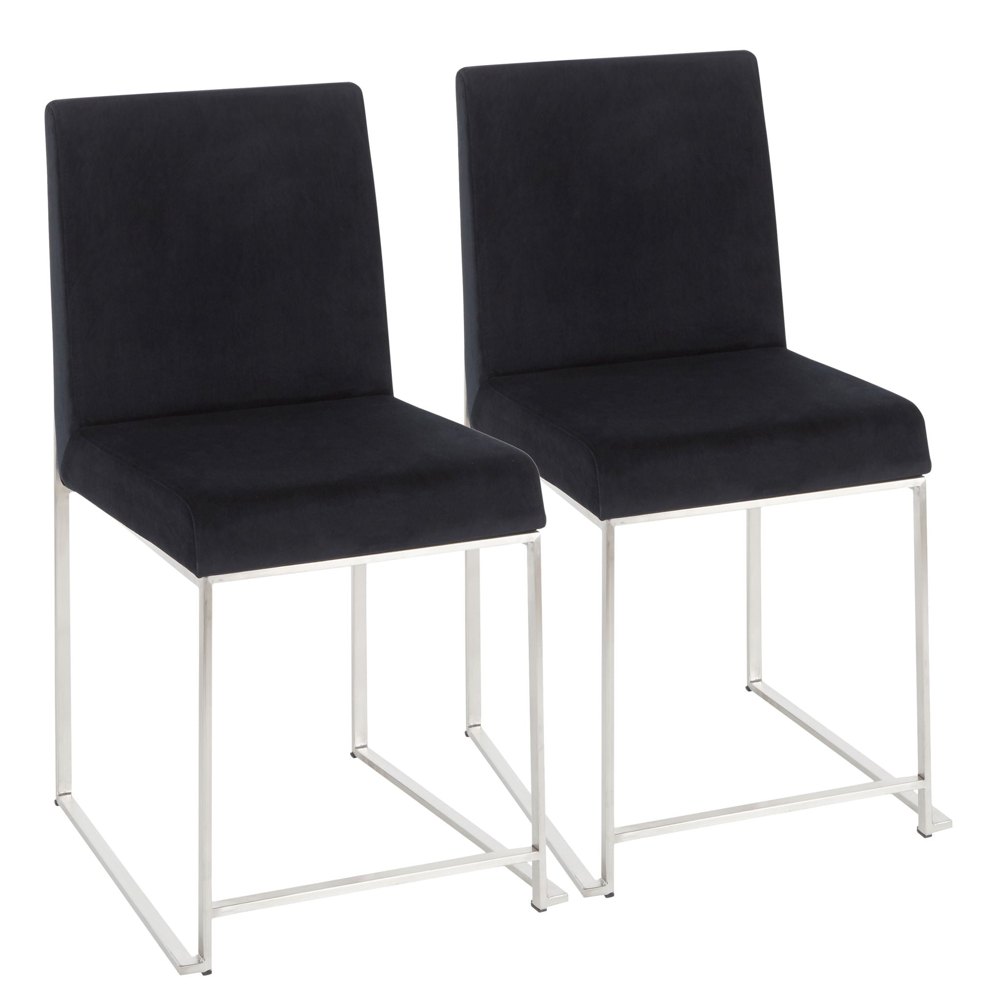 Fuji - Contemporary Modern Elegance High Back Dining Chair (Set of 2) - Best Buy Furniture