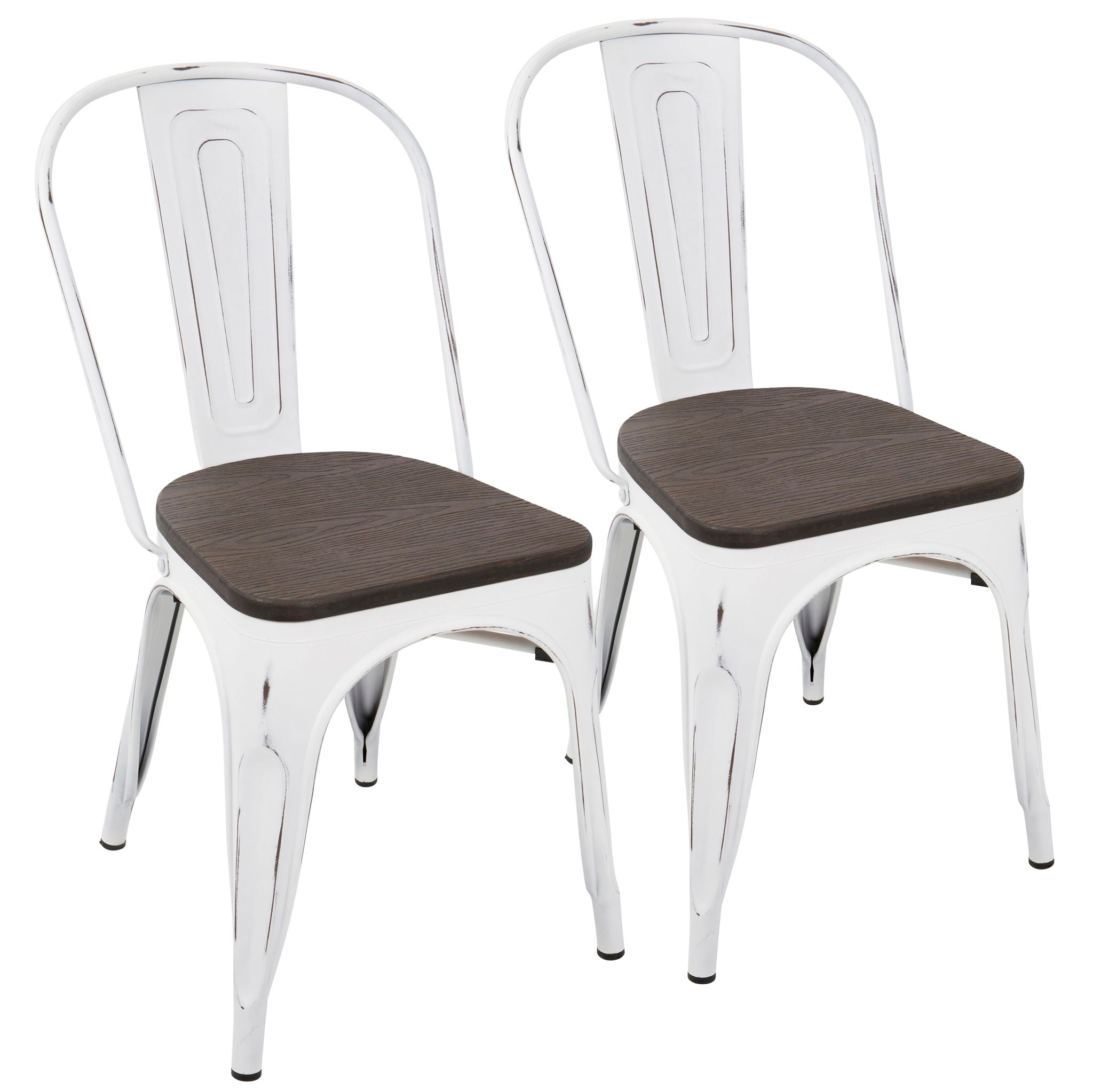 Oregon - IndustrialFarmhouse Stackable Dining Chair (Set of 2) - Best Buy Furniture