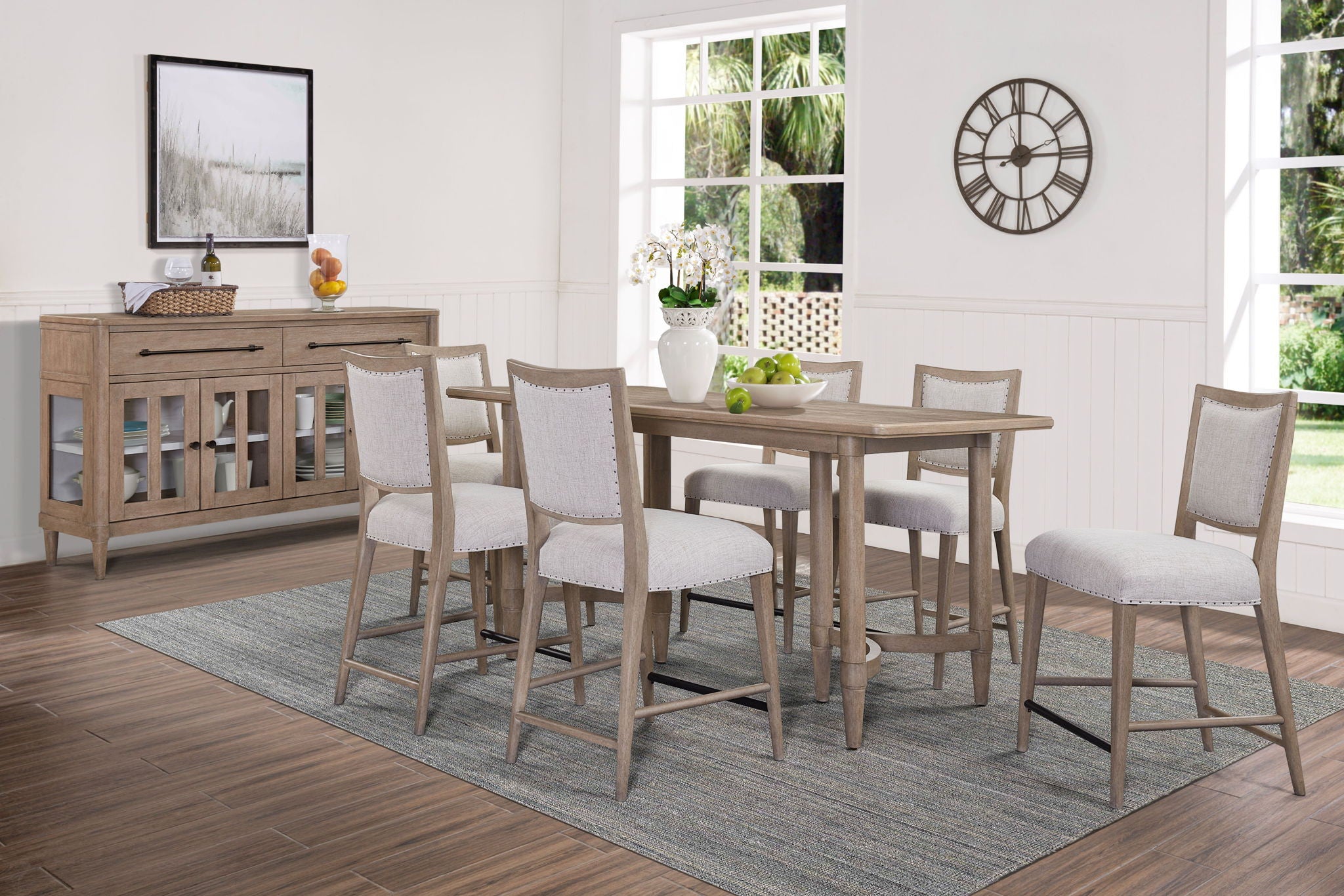 Counter Height Dining Table Colored - Sand - Best Buy Furniture