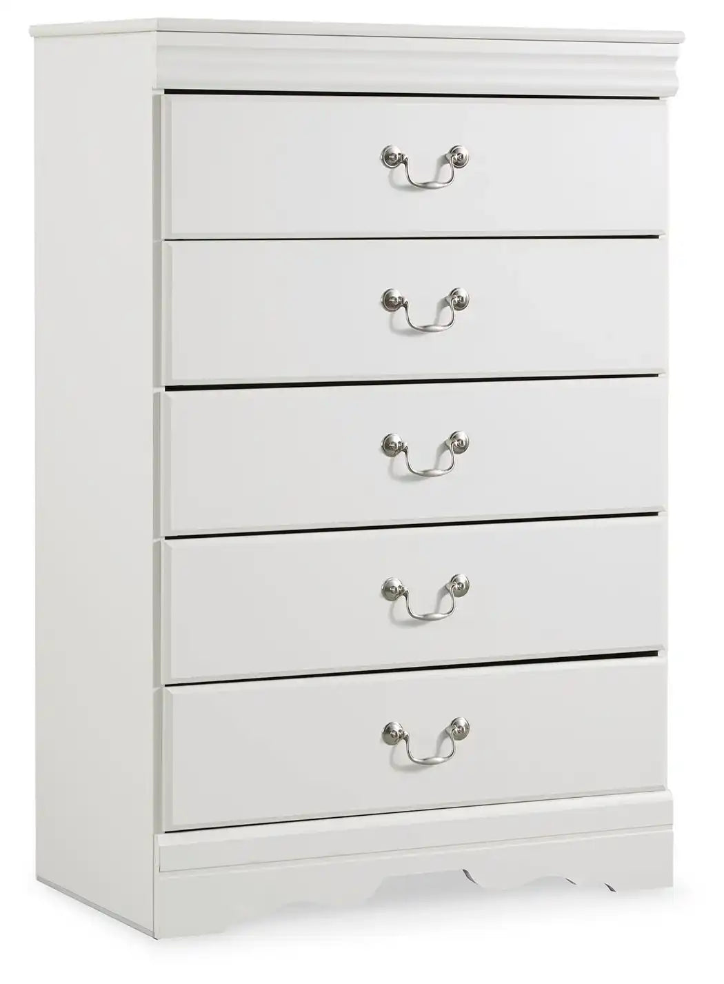 Anarasia - Five Drawer Chest - White - Best Buy Furniture