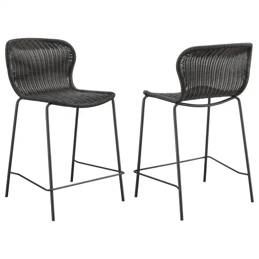 Mckinley - Faux Rattan Metal Chair (Set of 2) - Best Buy Furniture
