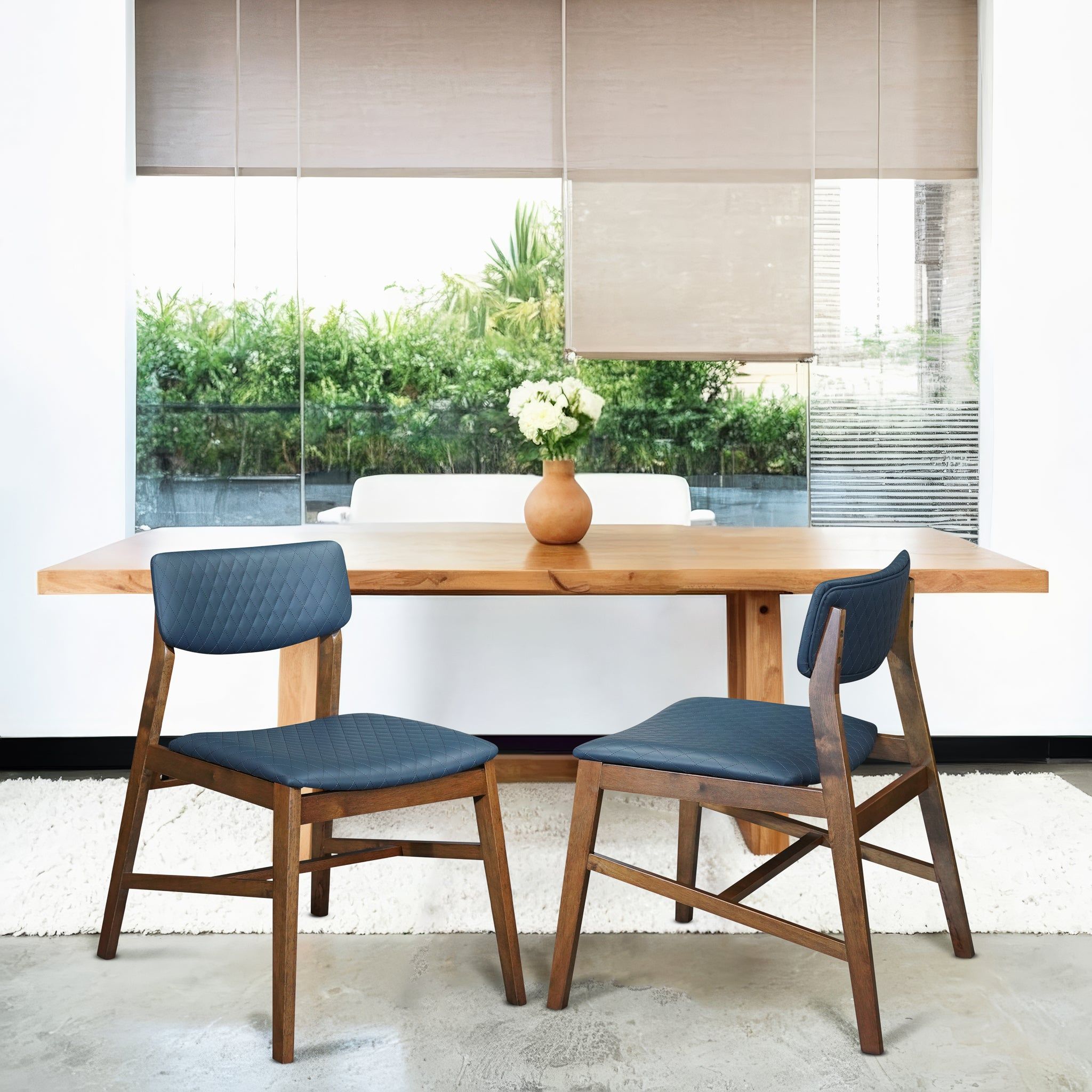 Edgehill - Dining Chair (Set of 4) - Navy Blue - Best Buy Furniture