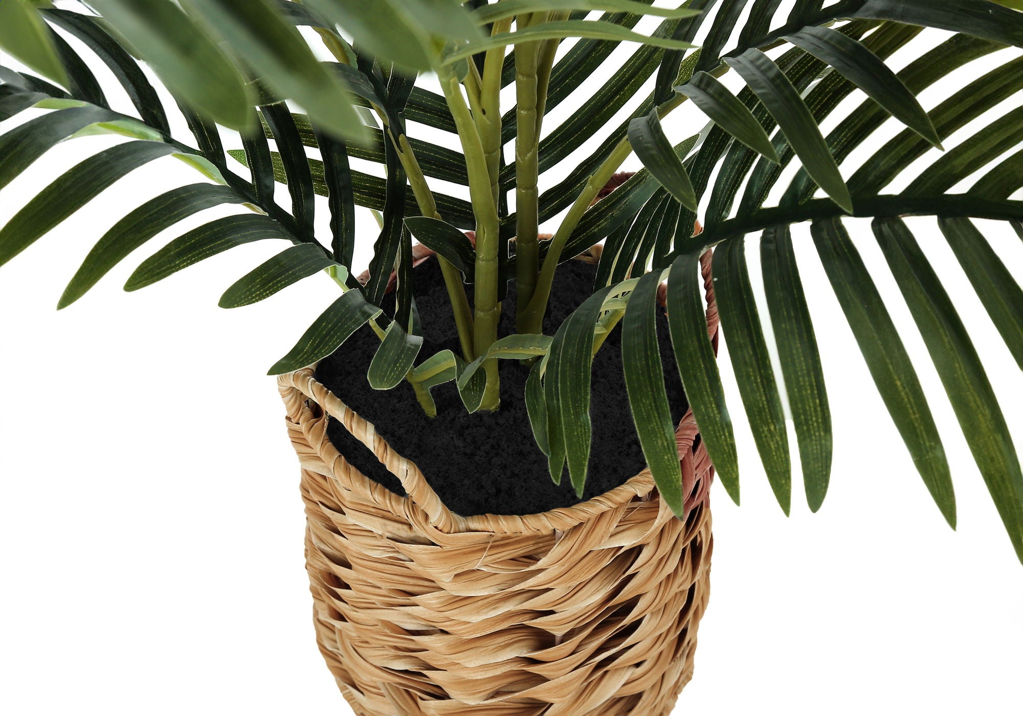 24" Tall, Artificial Plant, Palm, Indoor, Faux, Fake, Table, Floor, Greenery, Potted, Real Touch, Decorative - Green / Beige - Best Buy Furniture