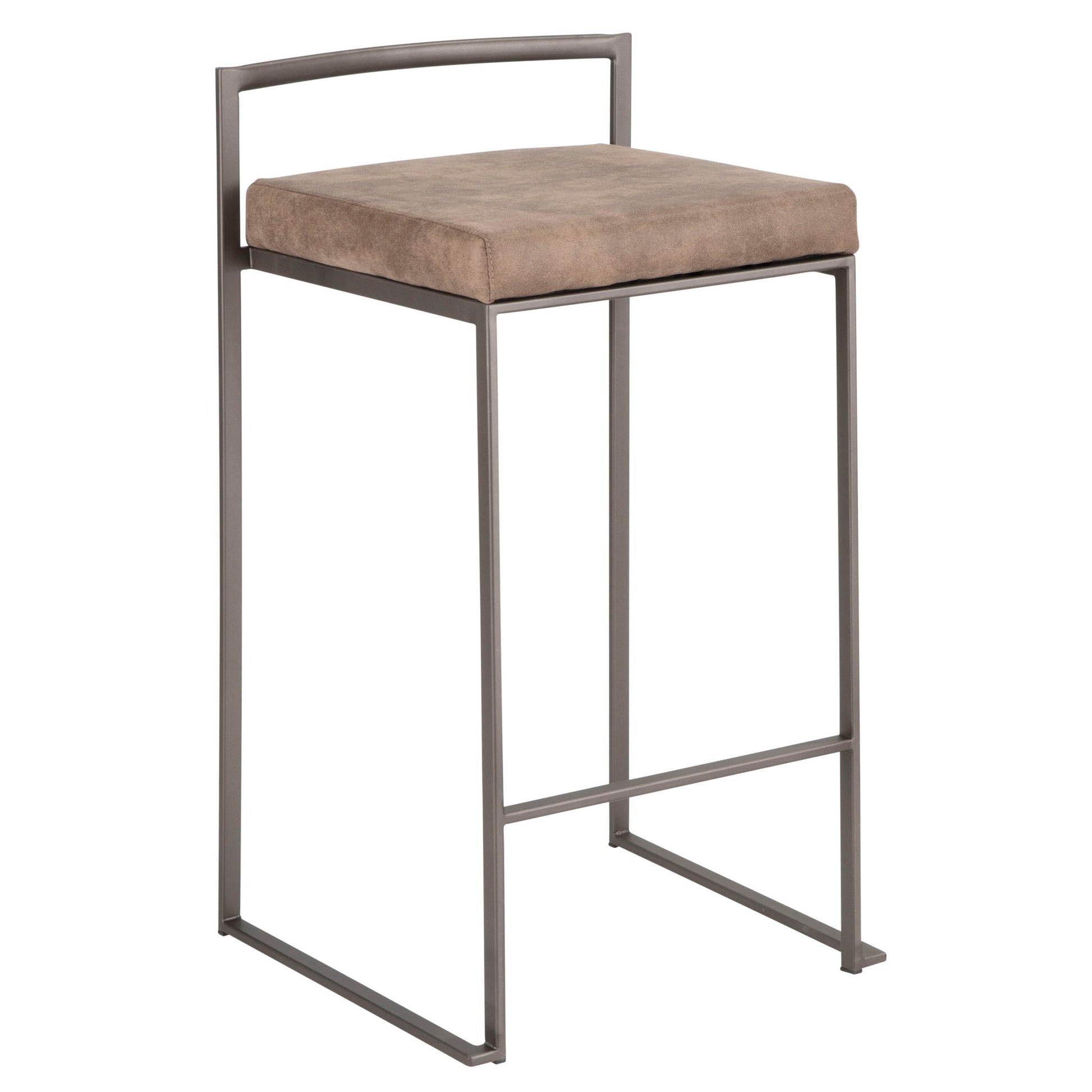 Fuji - Industrial Stackable Counter Stool Elegant Design - Best Buy Furniture