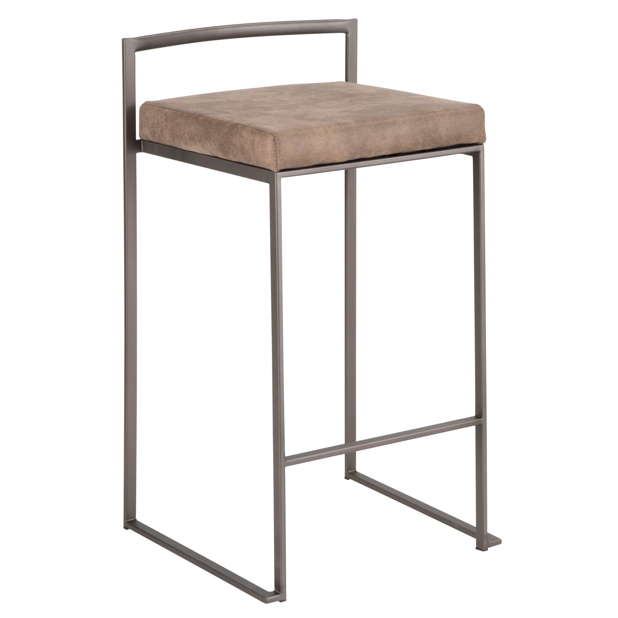 Fuji - Industrial Stackable Counter Stool Elegant Design - Best Buy Furniture
