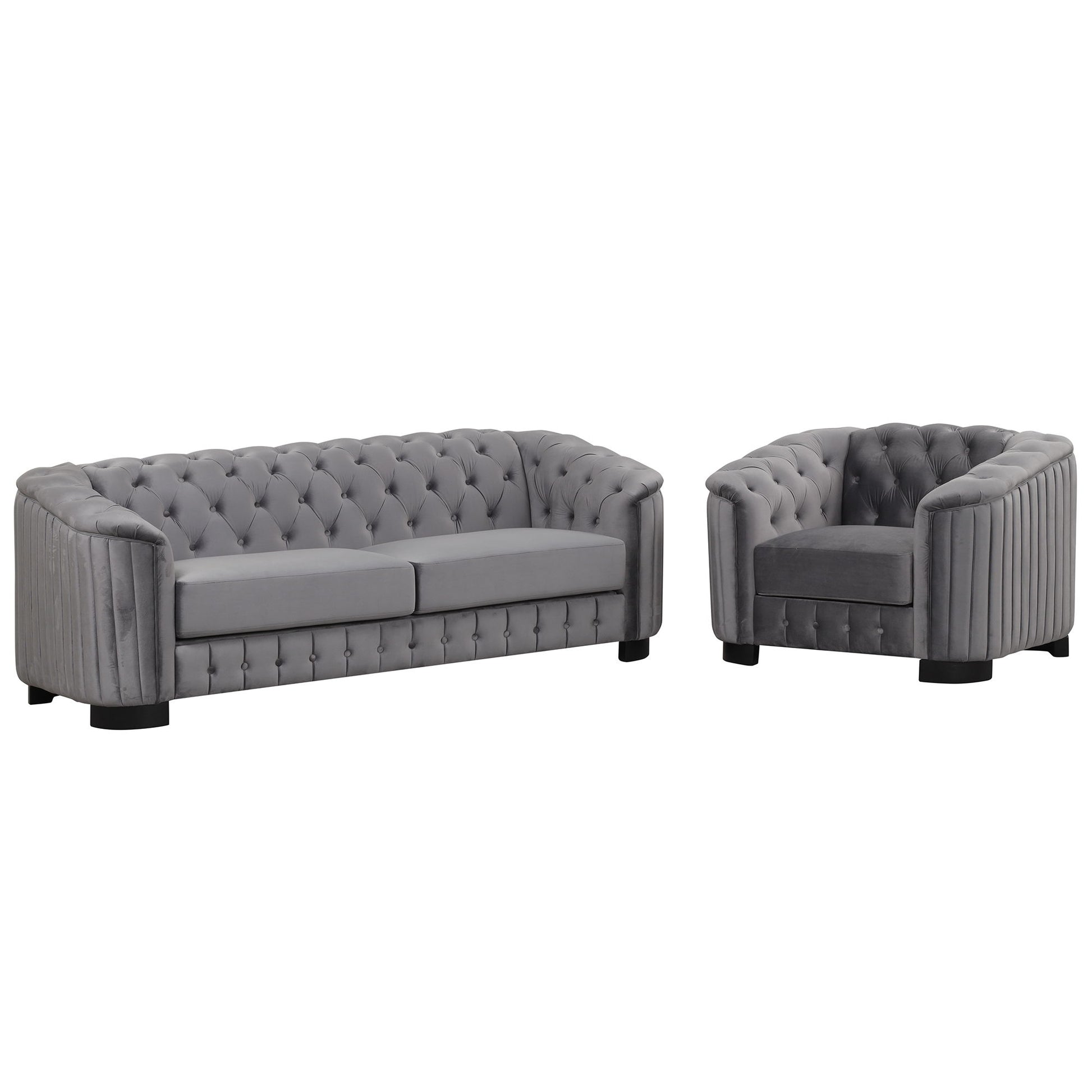 Upholstered 3 Piece Sofa Set With Legs - Best Buy Furniture