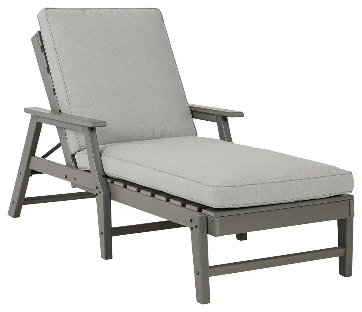 Visola - Chaise Lounge with Cushion - Gray - Best Buy Furniture