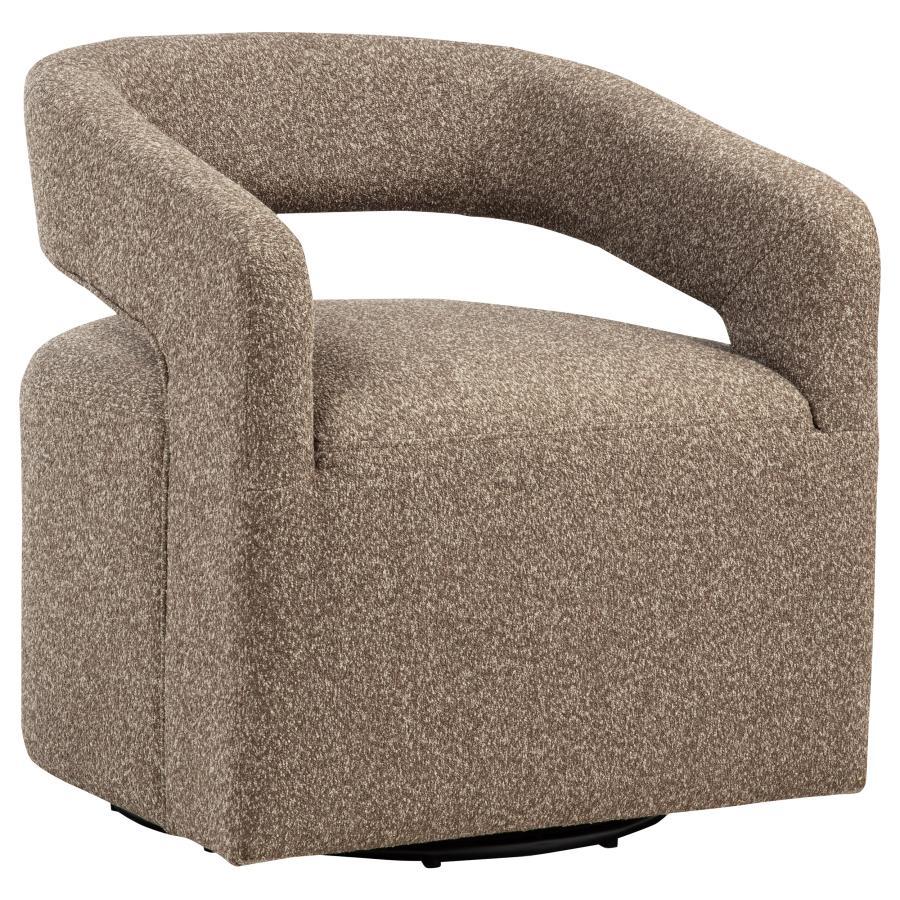 Westhill - Boucle Upholstered Swivel Accent Chair - Best Buy Furniture