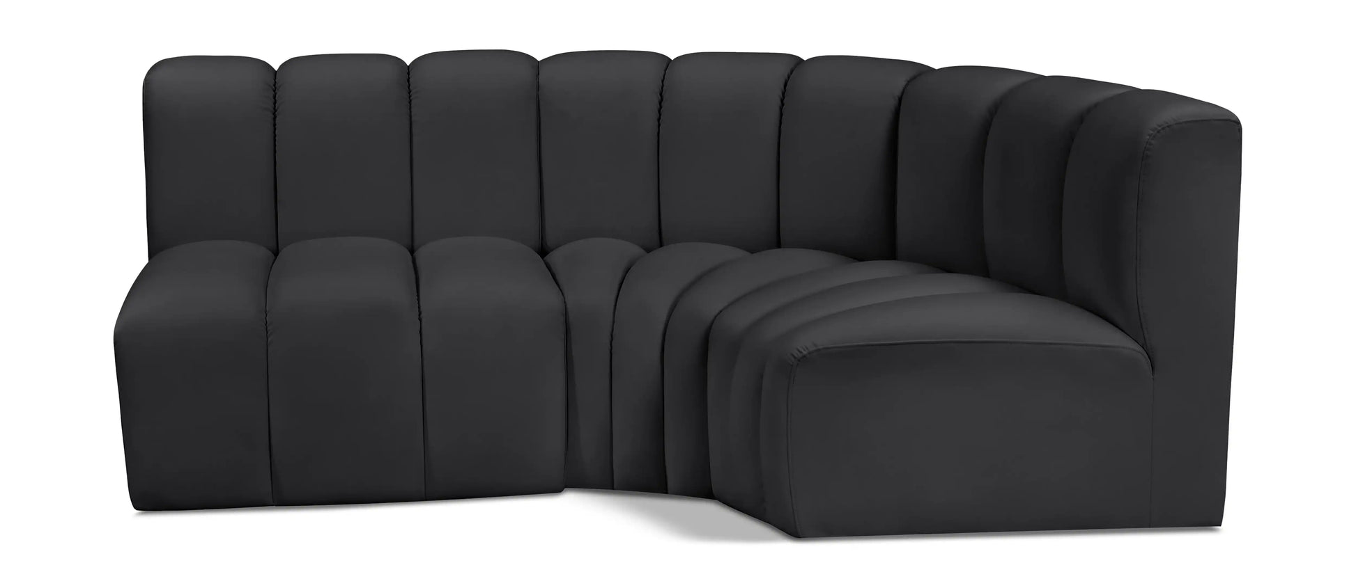 Arc - Faux Leather 3 Piece Sofa - Best Buy Furniture
