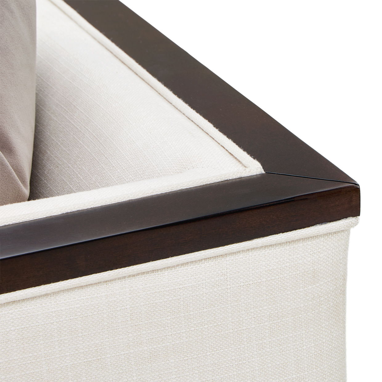 Belmont Place - Loveseat - Cream / Espresso - Best Buy Furniture