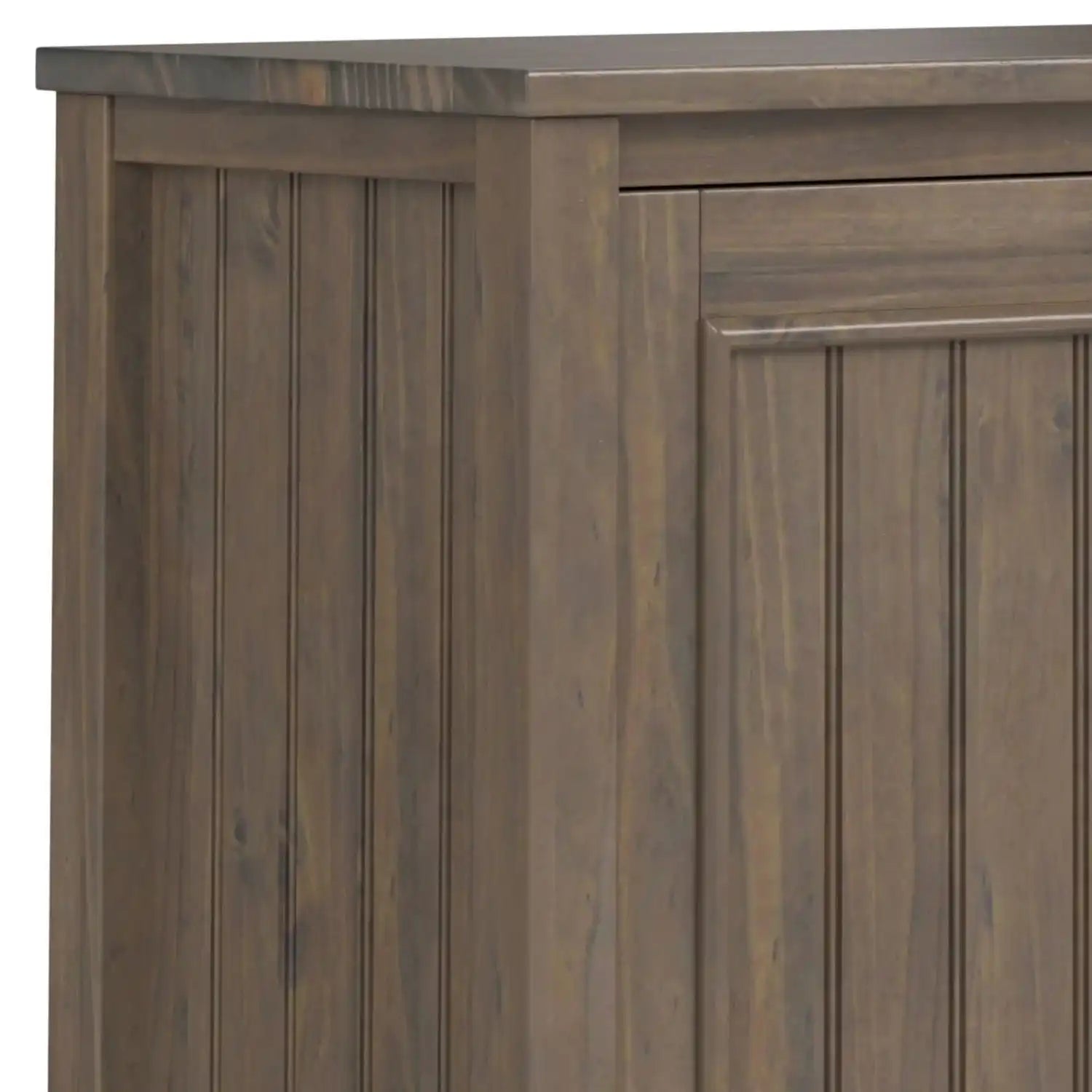 Lev - Low Storage Cabinet - Smoky Brown - Best Buy Furniture