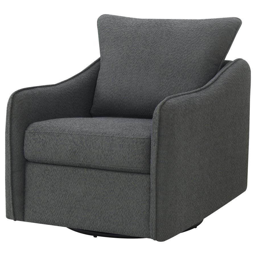 Madia - Upholstered Sloped Arm Swivel Glider Chair - Best Buy Furniture