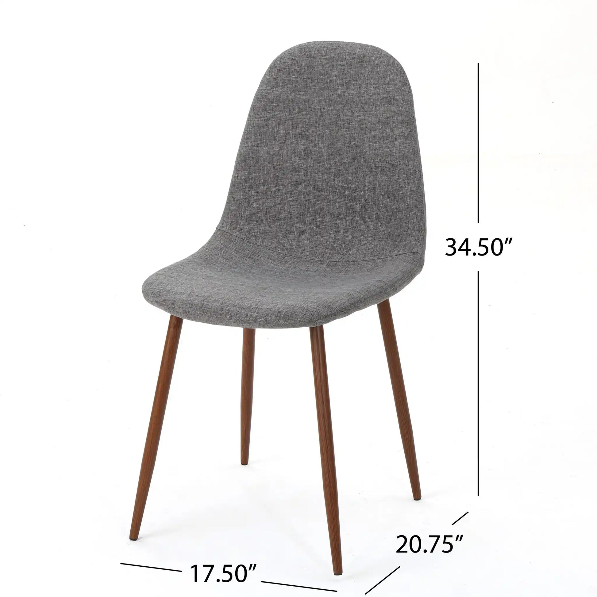Modern Minimalist Fabric Dining Chair With Iron Legs - Best Buy Furniture