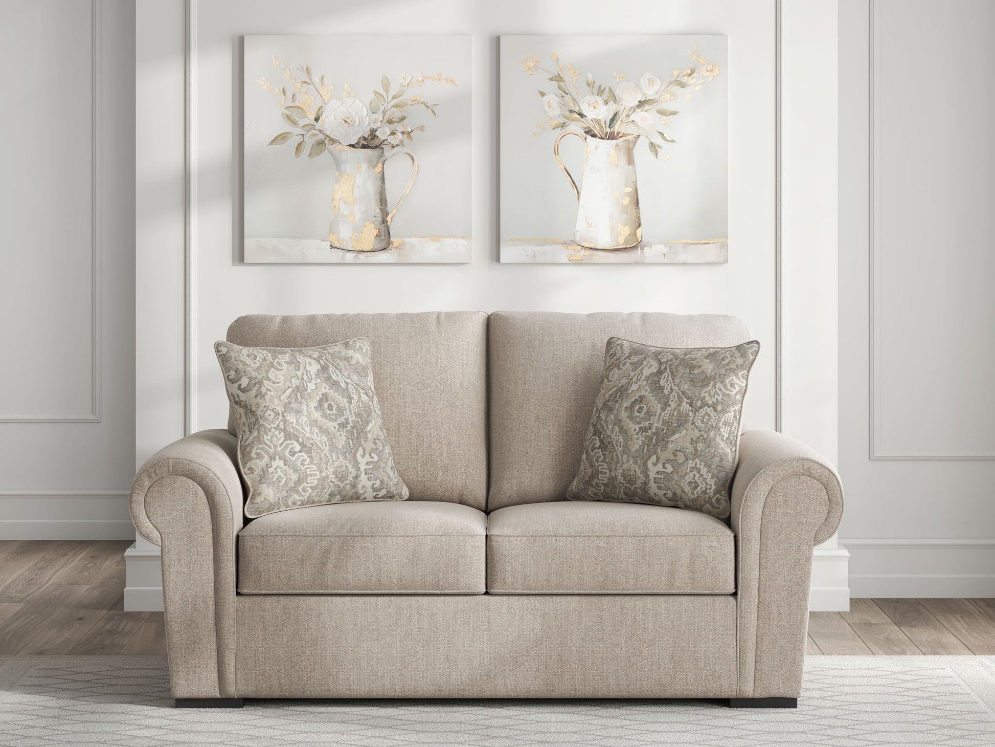 Sararose - Loveseat - Heather - Best Buy Furniture