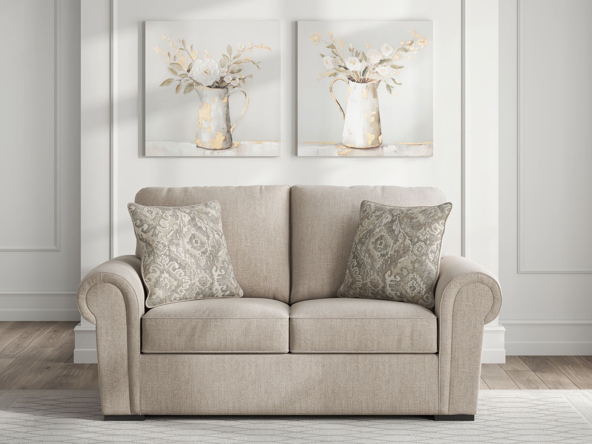Sararose - Loveseat - Heather - Best Buy Furniture