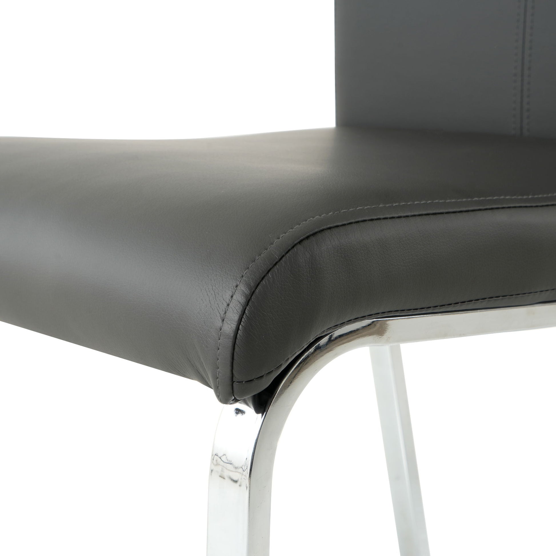 Modern Upholstered Dining Chair Electroplated Metal Legs (Set of 2) - Best Buy Furniture