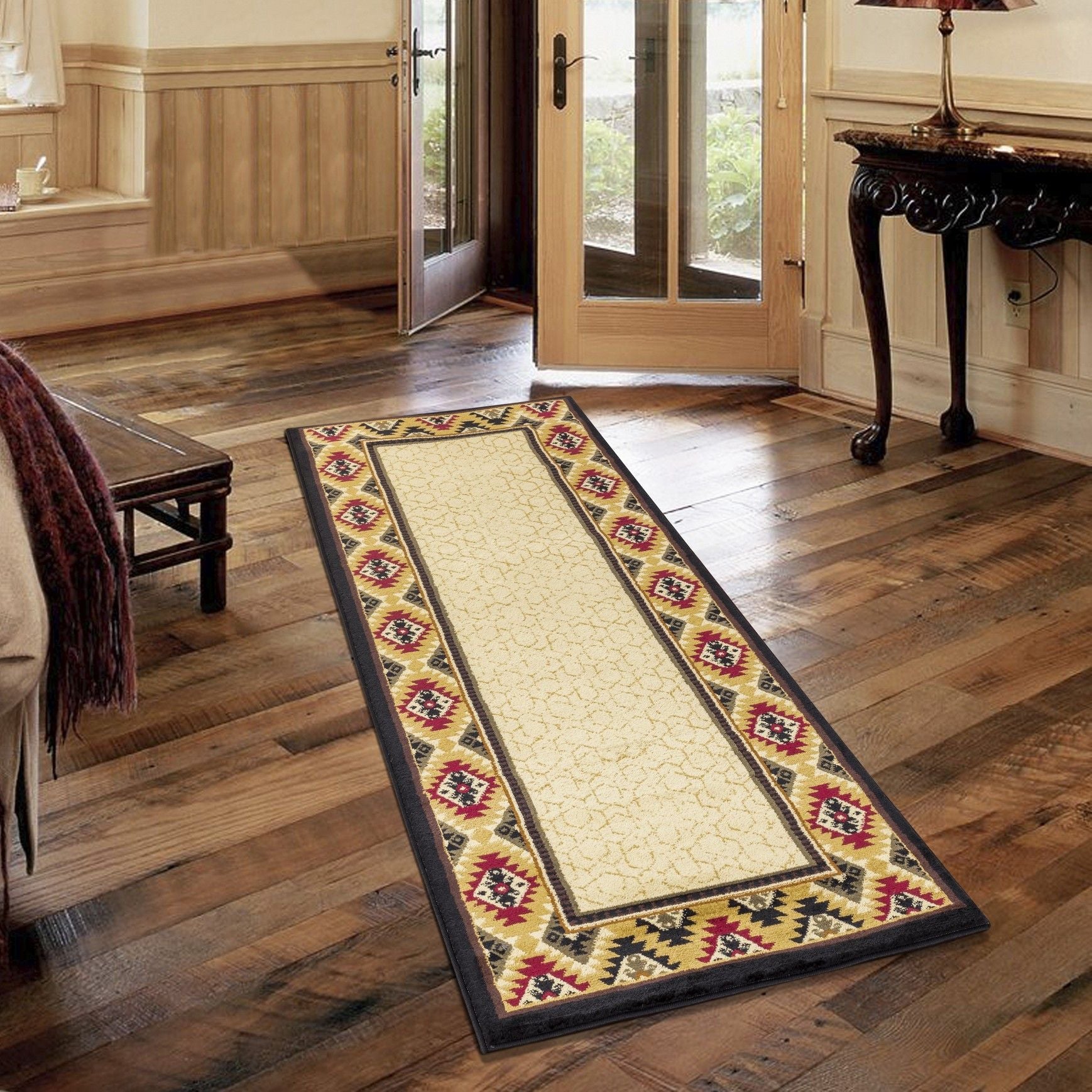 Tribes - 5'3" X 7'3" Polypropylene, Southwest Area Rug - Cream - Best Buy Furniture
