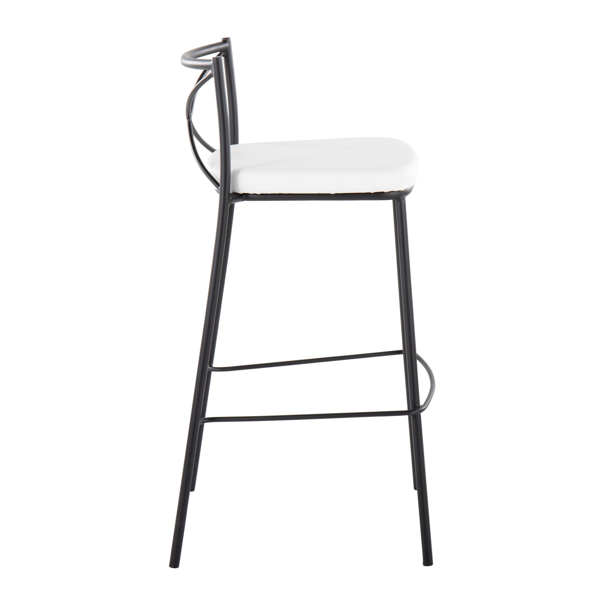 Modern Charlotte - Contemporary Fixed Height Barstool (Set of 2) - Best Buy Furniture