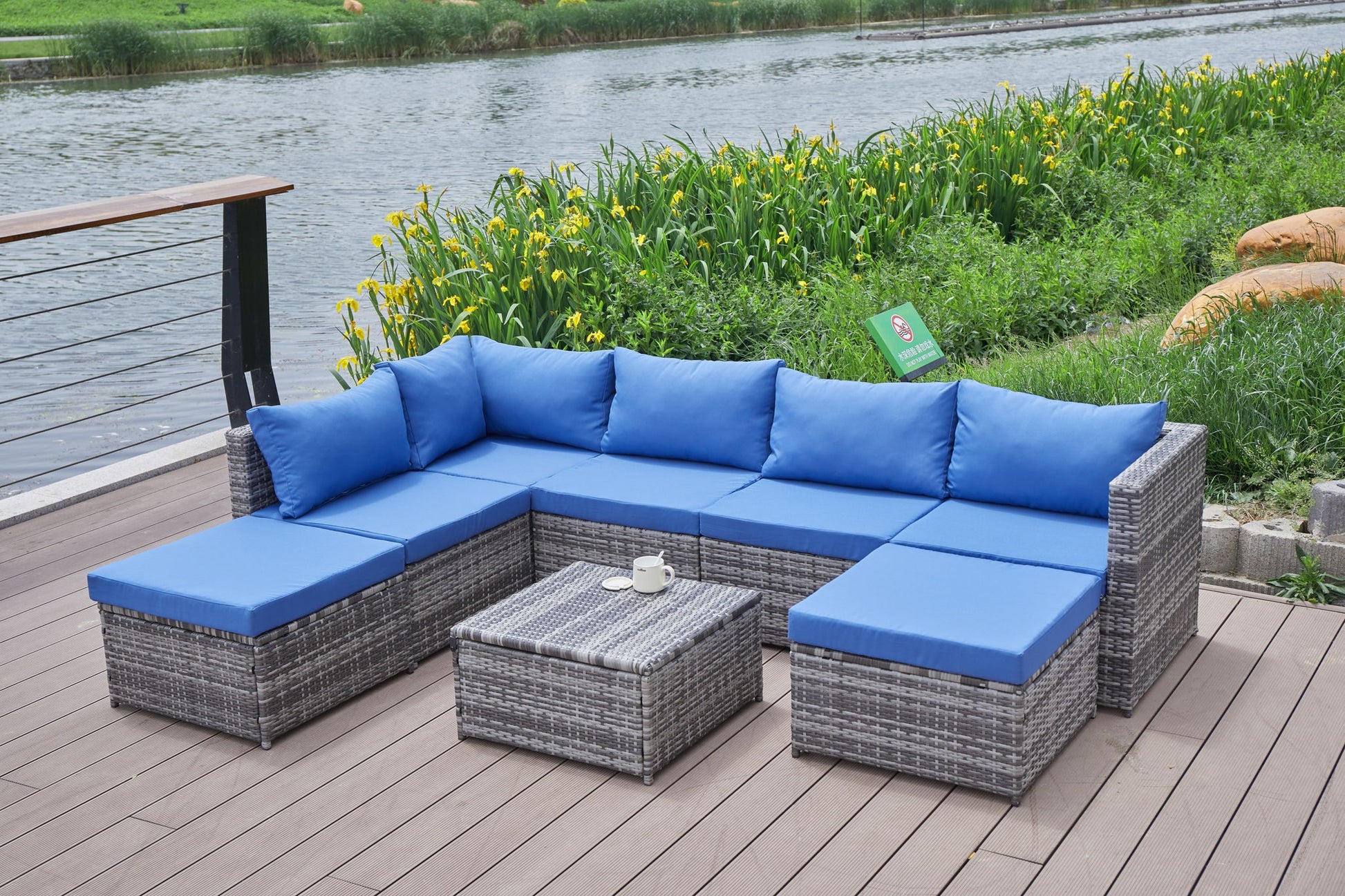 Patio Sofa With Cushions - Best Buy Furniture