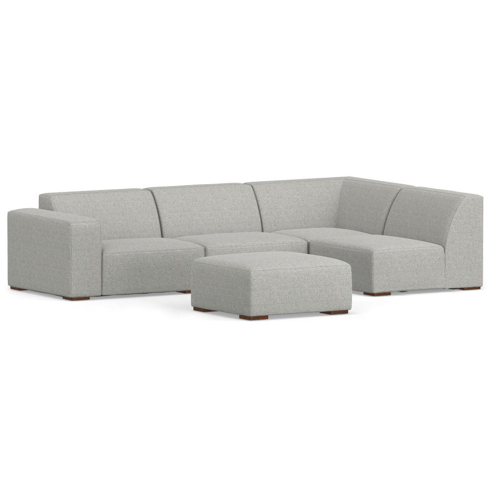 Rex - Handcrafted Sectional Sofa And Ottoman - Best Buy Furniture