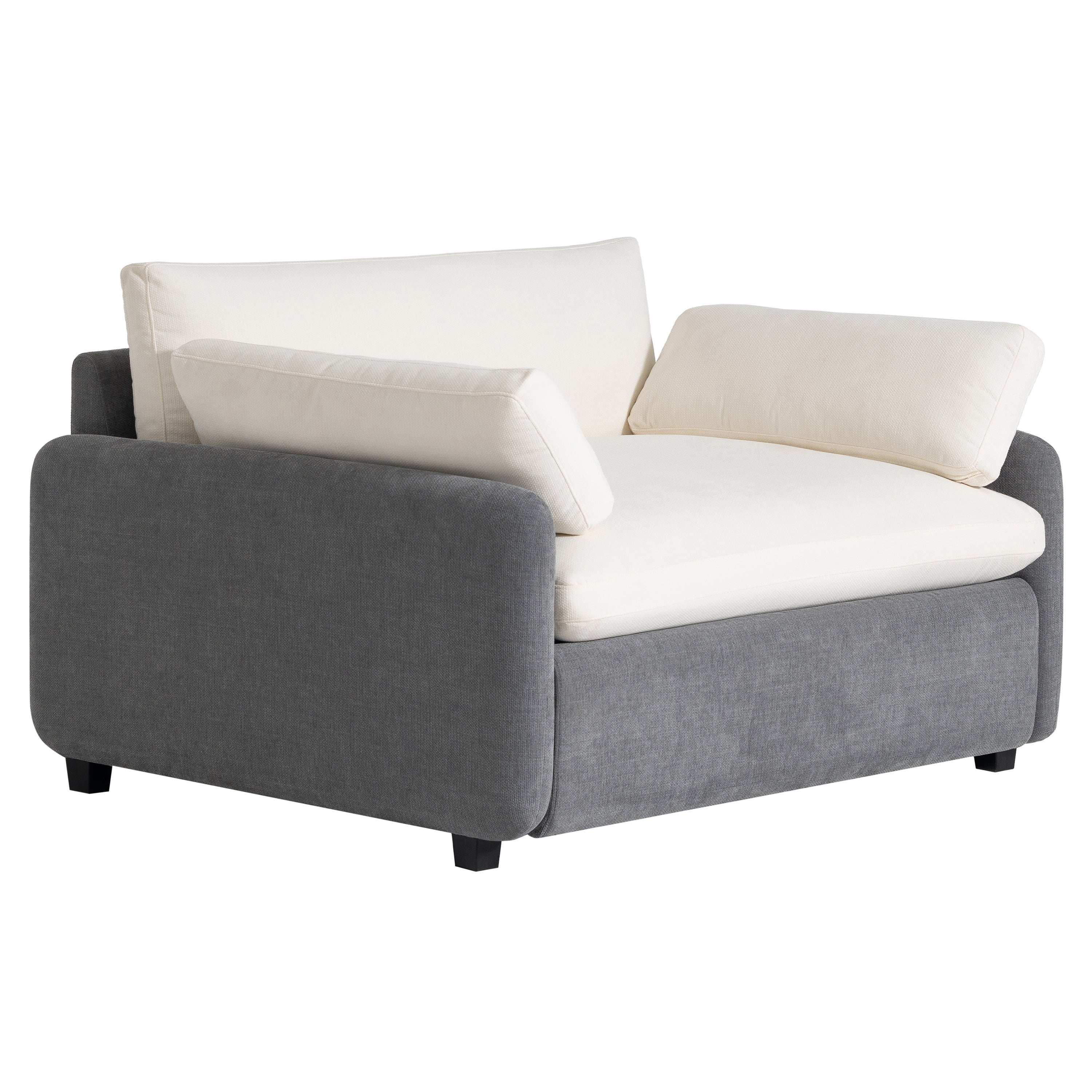 Oversized Chenille Single Sofa Chair,Wide and Deep Seat Accent Chair - Best Buy Furniture