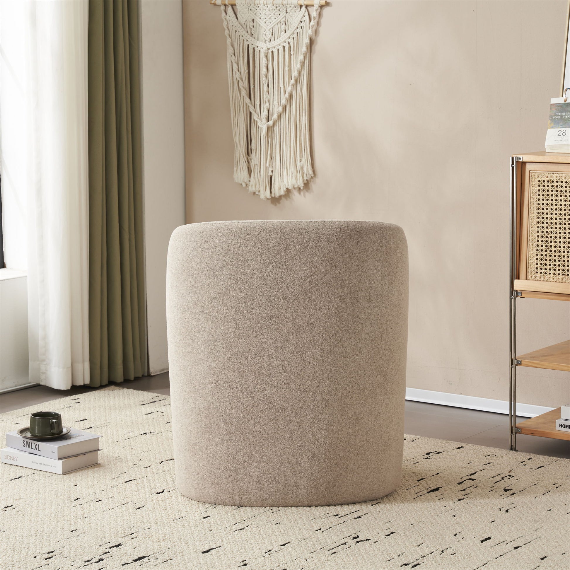 Modern Low Back Accent Upholstered Armless Living Room Chairs, Round Feet - Best Buy Furniture