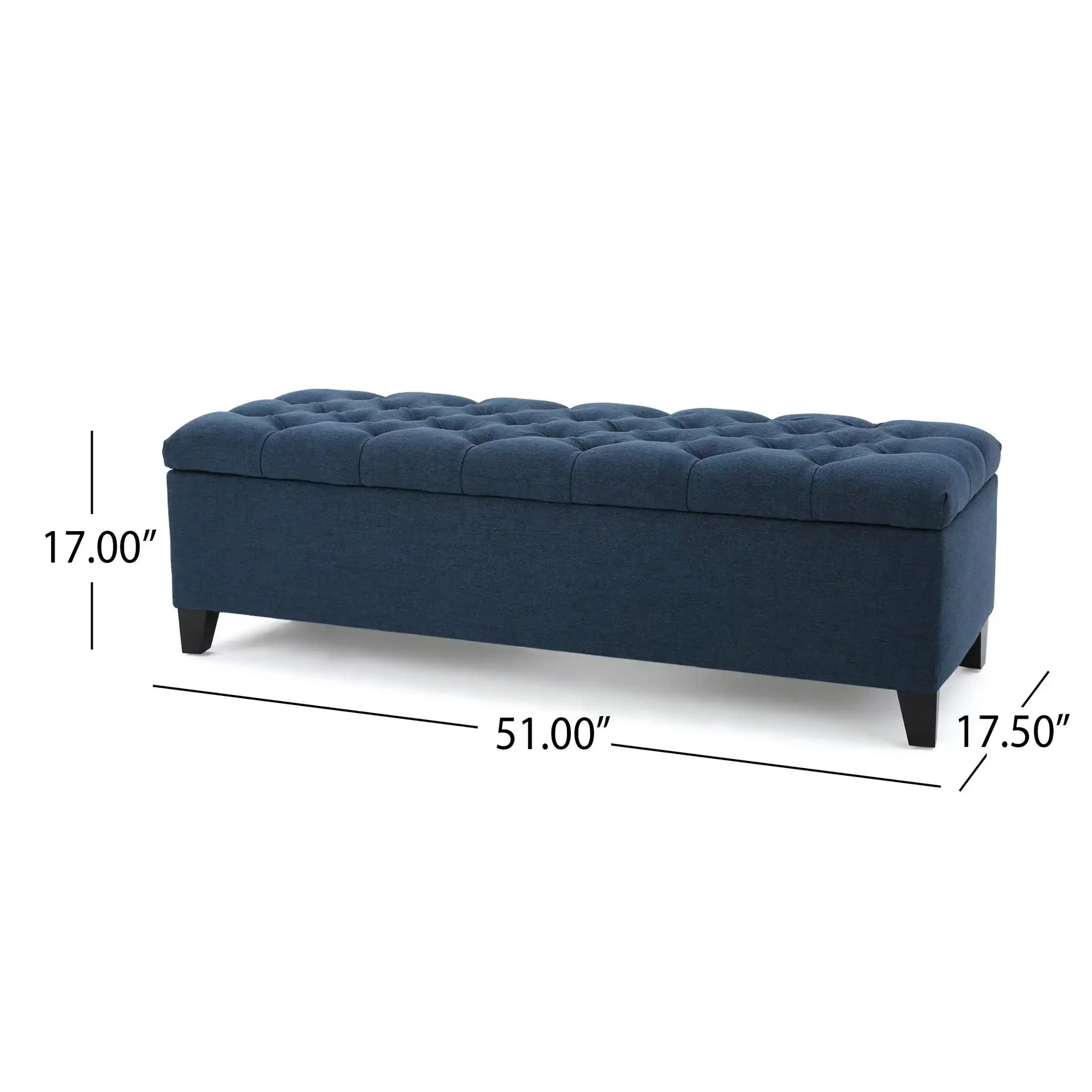 Glouster - Contemporary Storage Ottoman With Button Tufted Design - Best Buy Furniture